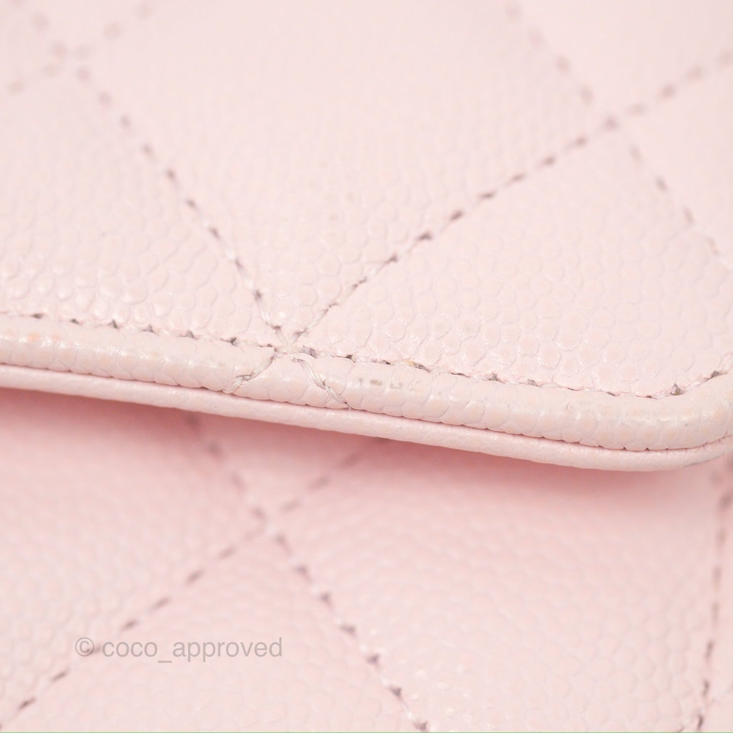 Chanel Quilted Classic Wallet On Chain WOC Pink Caviar Gold Hardware