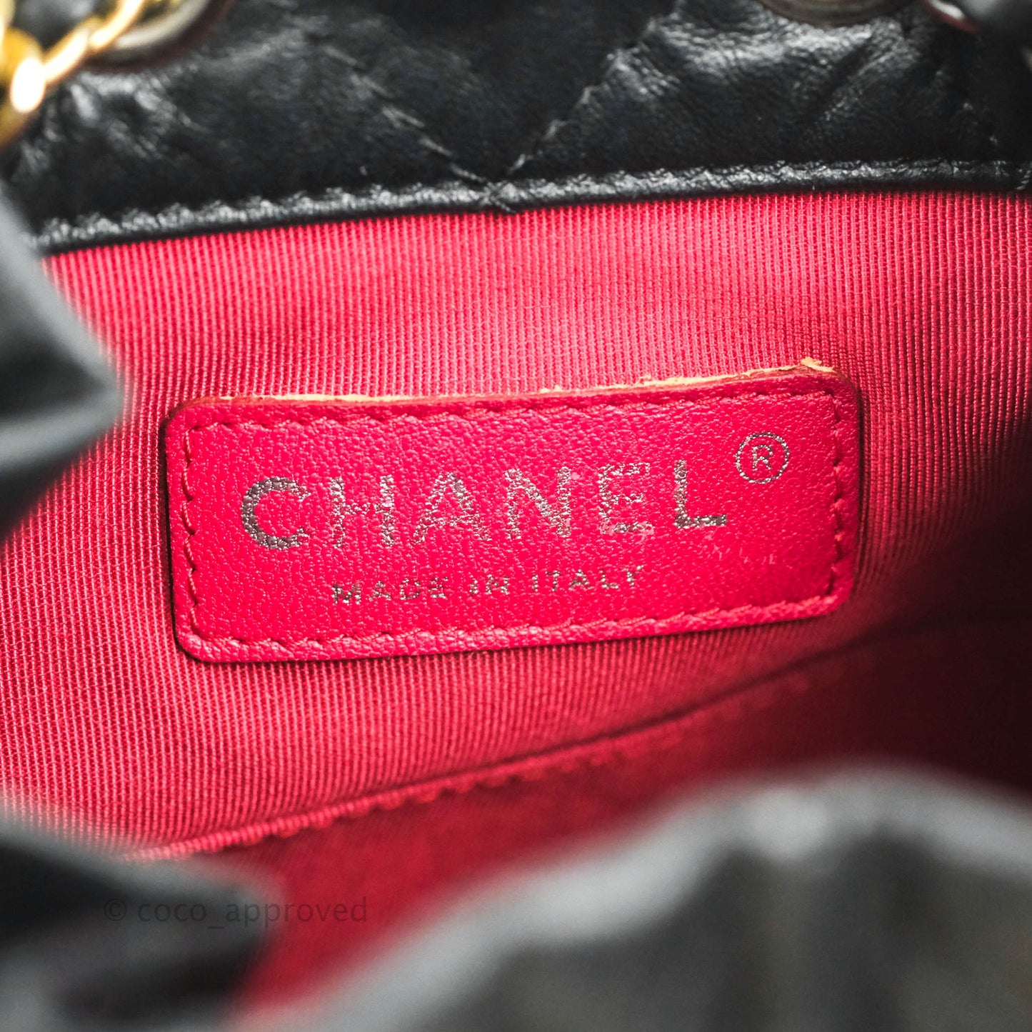 Chanel Small Gabrielle Backpack Black Aged Calfskin