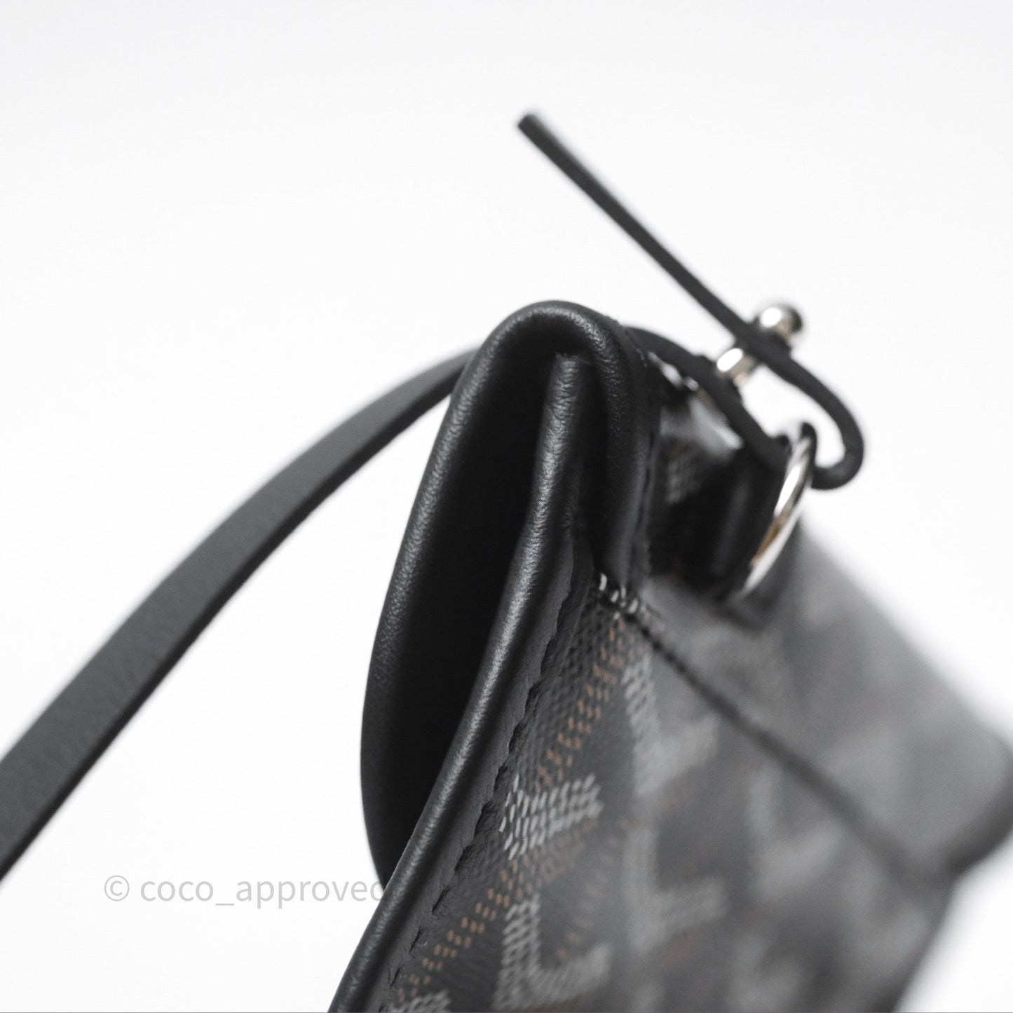 Goyard Anjou Mini Bag Goyardine Canvas Black