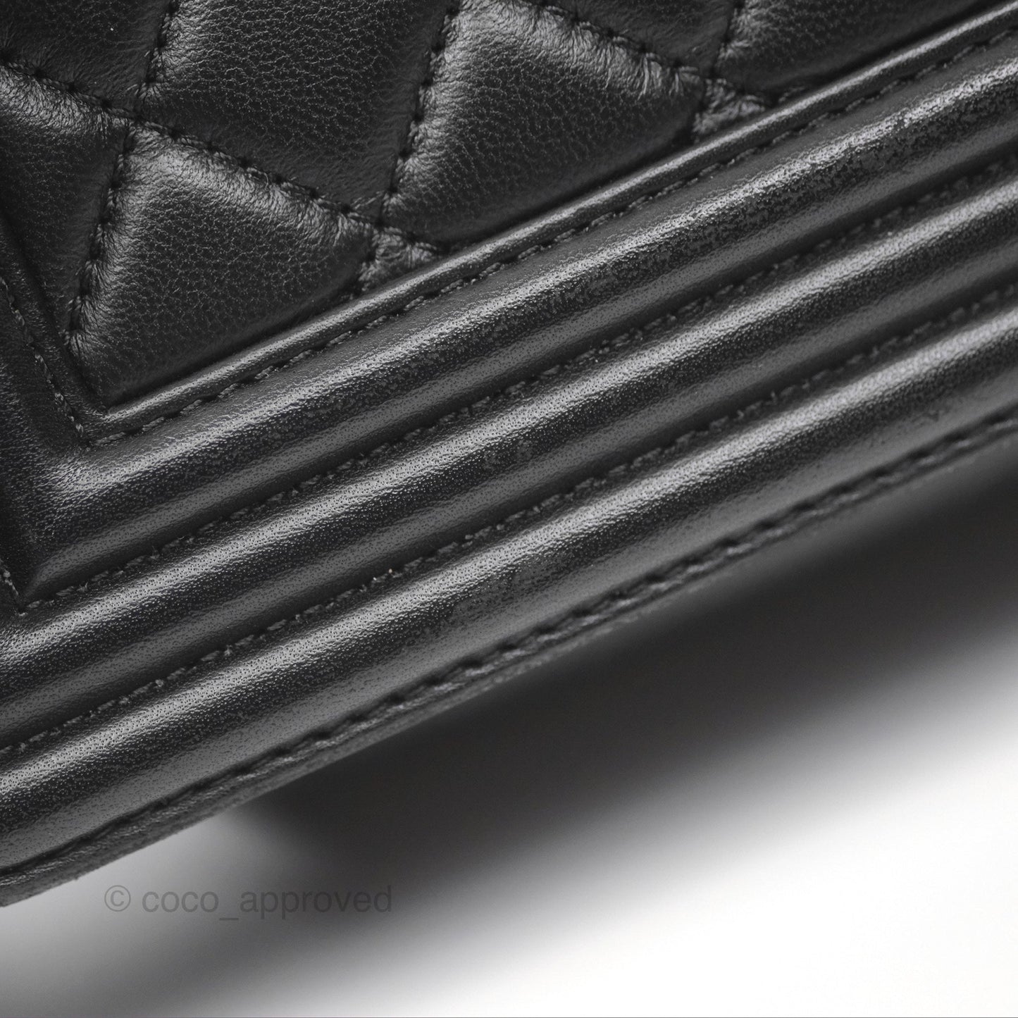 Chanel Medium Boy Quilted Black Lambskin Ruthenium Hardware