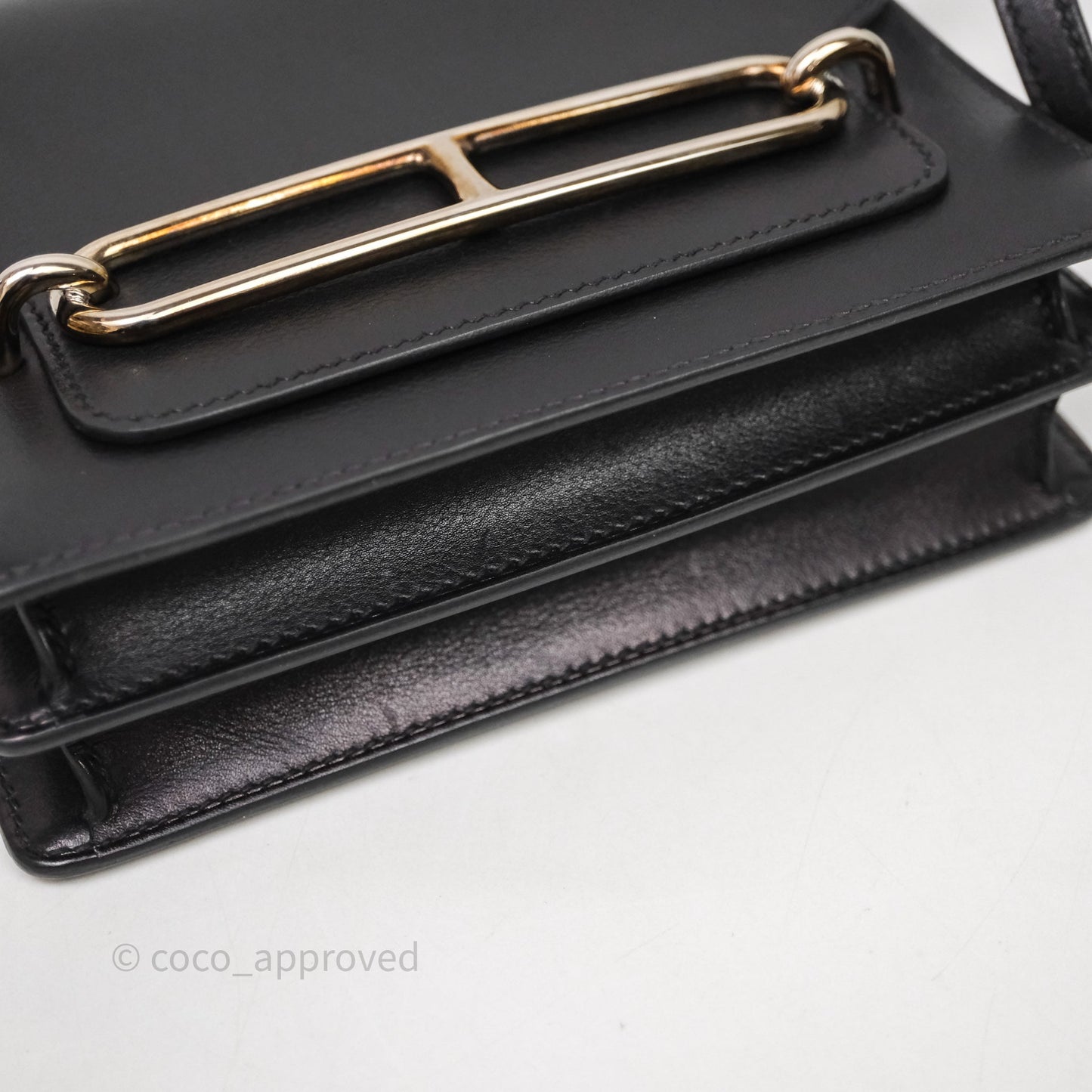 Hermès Roulis Mini 18 Black Noir 89 Palladium Hardware