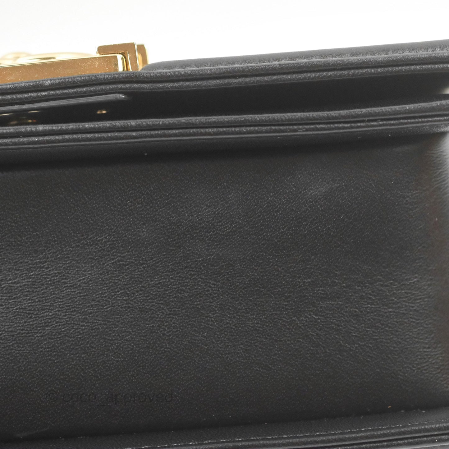 Chanel Small Boy Chevron Black Lambskin Gold Hardware
