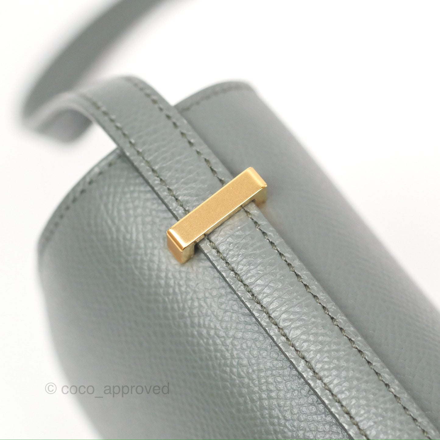 Hermès Constance Mini 18cm Vert Amande Epsom Gold Hardware