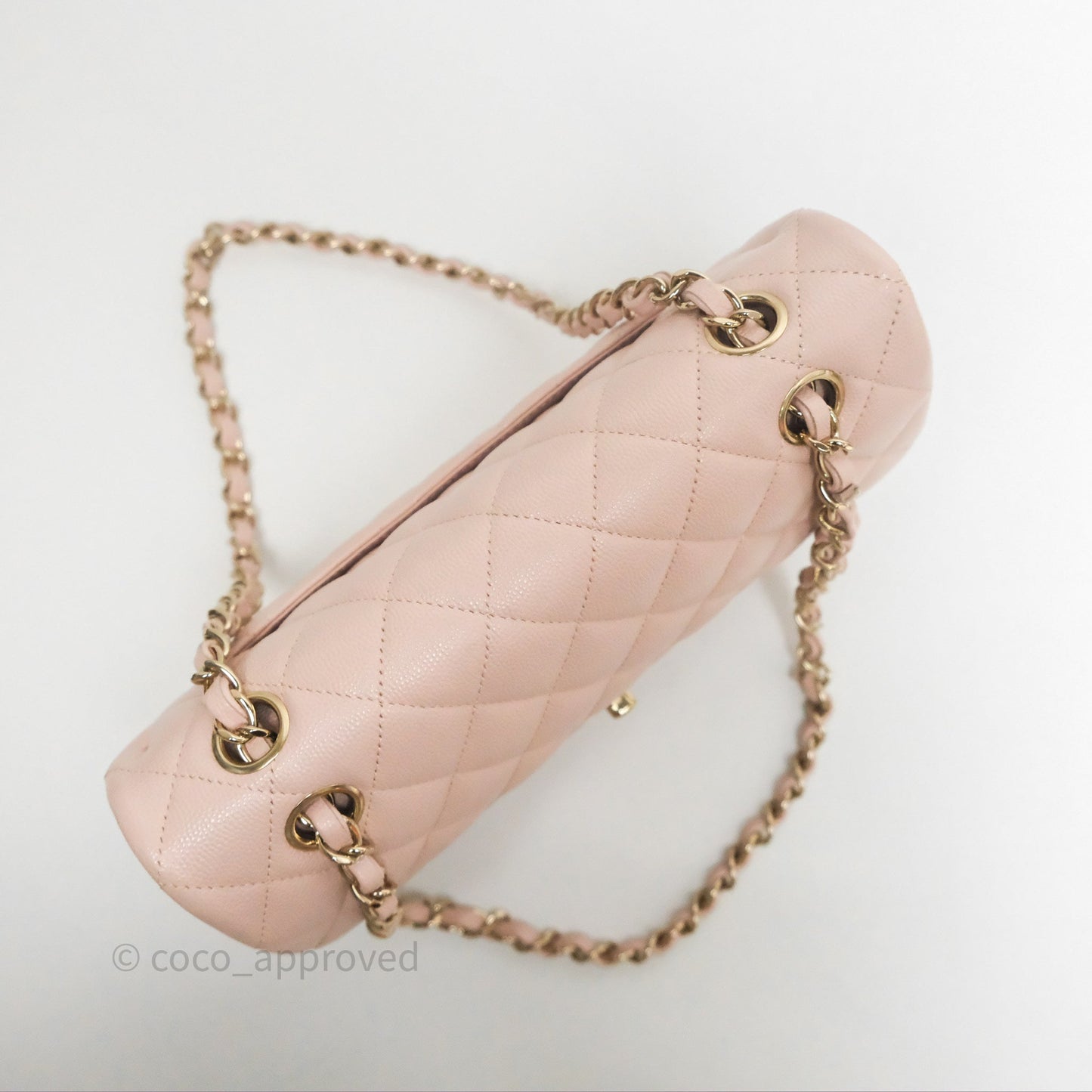 Chanel Small Classic Quilted Flap Pink Caviar Gold Hardware