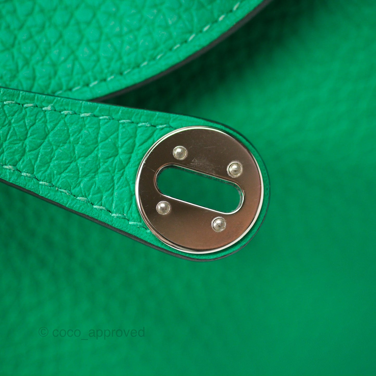 Hermès Mini Lindy 20 Menthe 6W Clemence Palladium Hardware