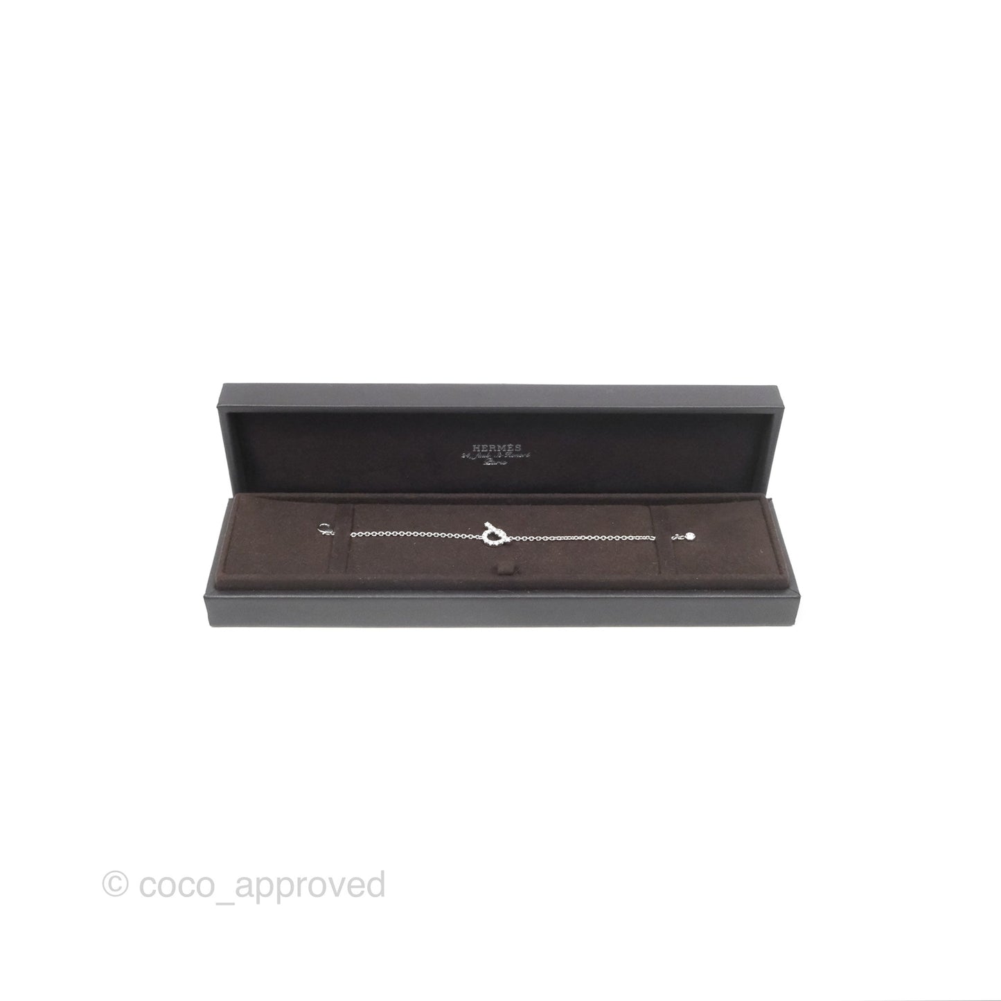 Hermès Finesse Bracelet Diamonds White Gold