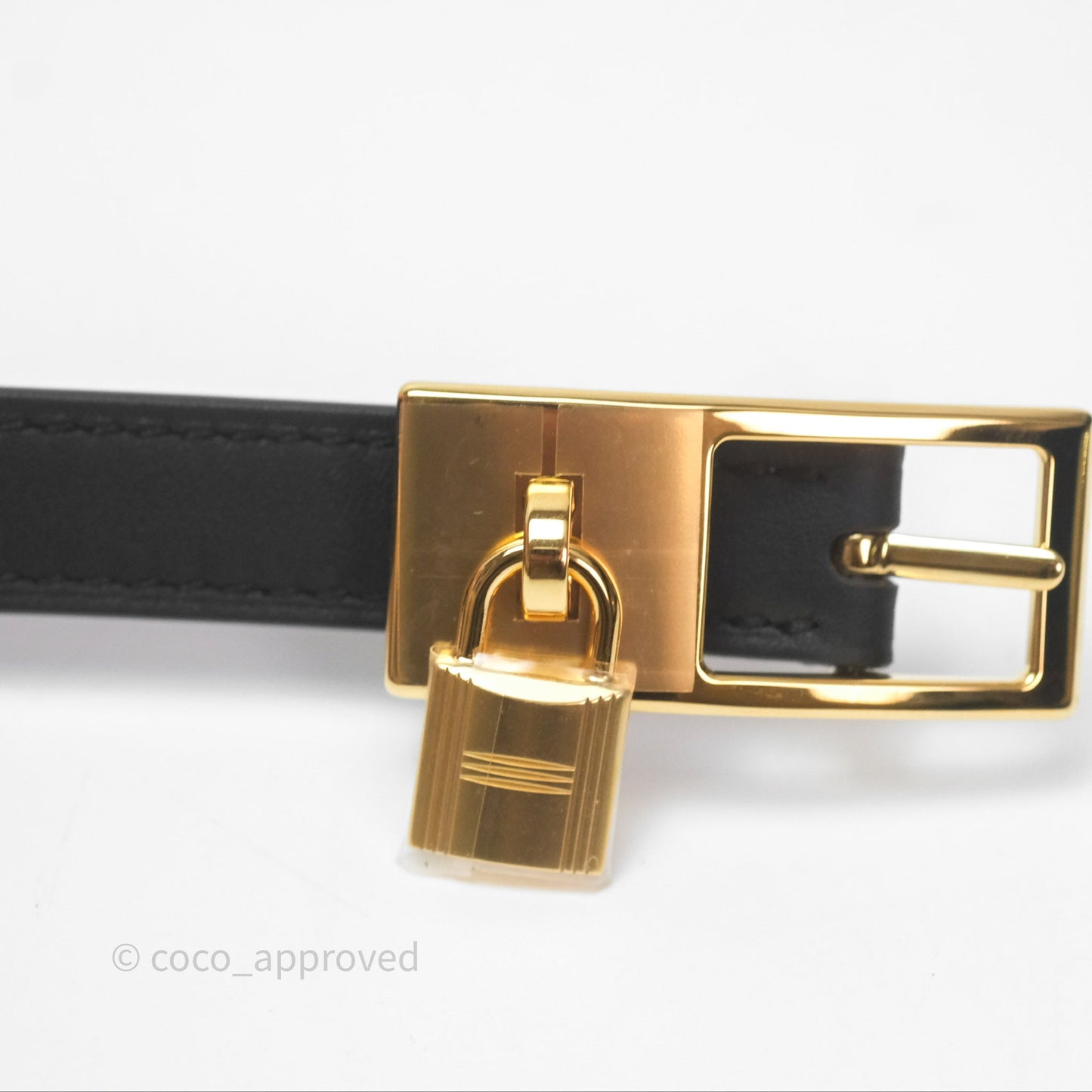 Hermès Swift/Epsom Lucky 15 Belt Gold Hardware