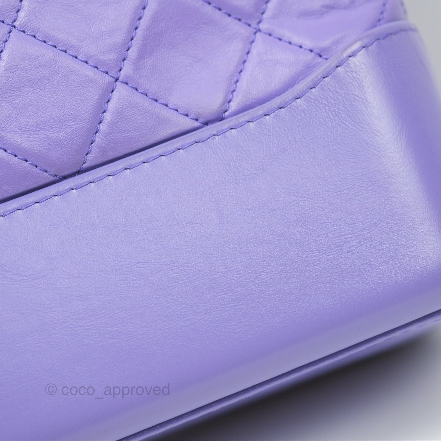 Chanel New Medium Gabrielle Purple Aged Calfskin