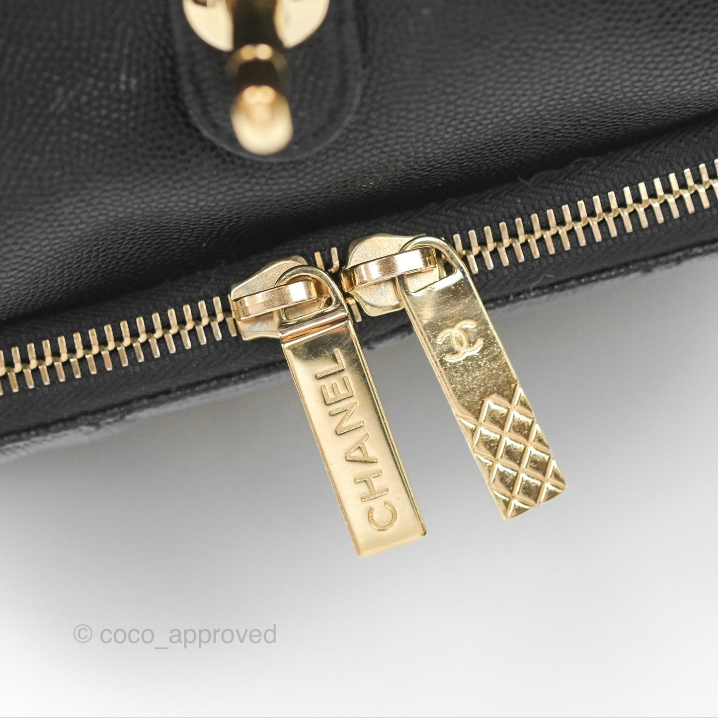 Chanel Quilted Business Affinity Backpack Black Caviar Gold Hardware