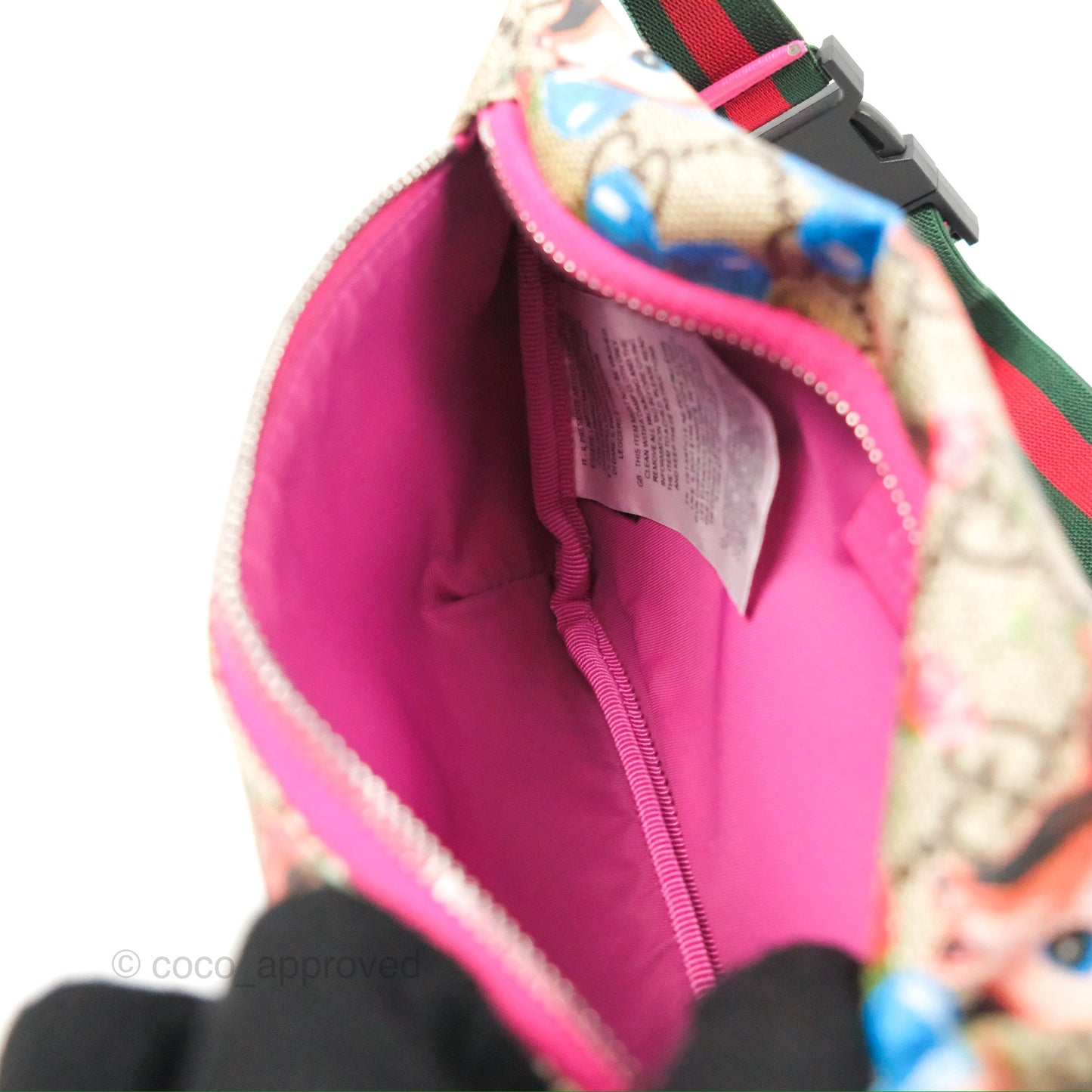 Gucci Girls Supreme Monogram Deer Belt Bag