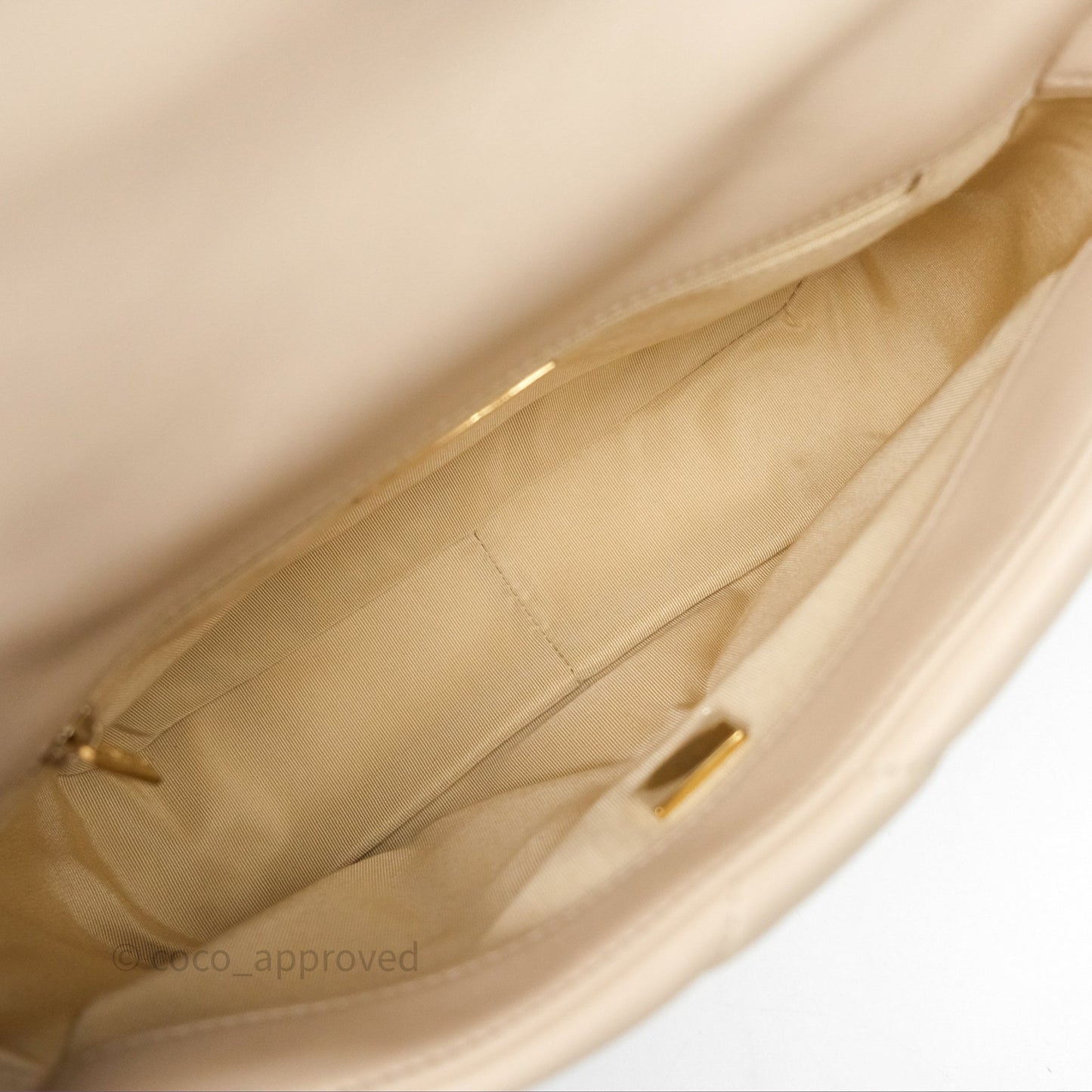 Chanel 19 Small Beige Mixed Hardware