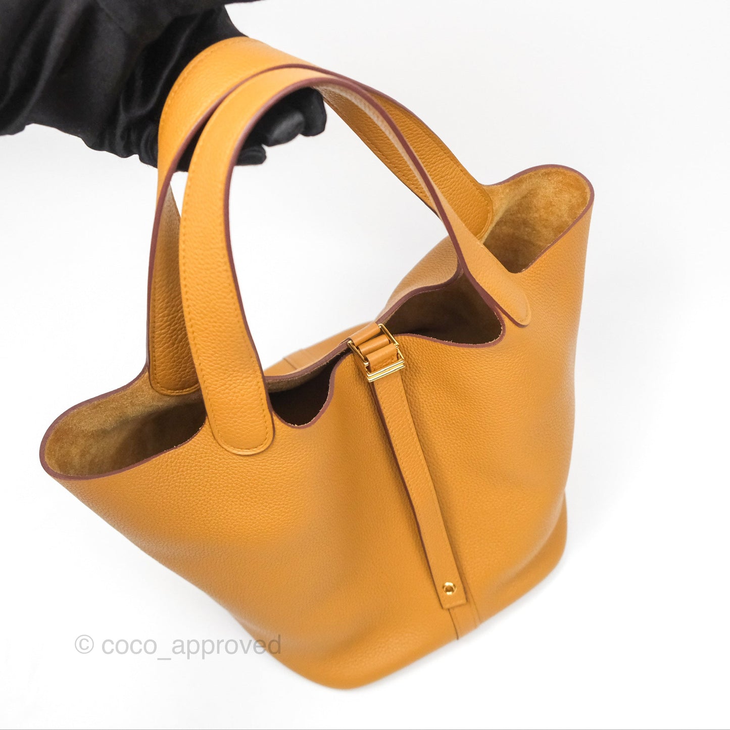 Hermès Picotin 22 Sesame 2S Clemence Gold Hardware
