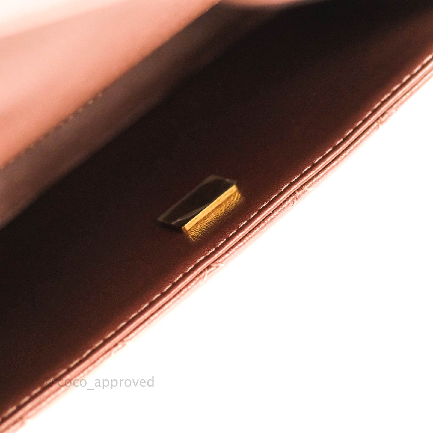 Chanel Mini Reissue 224 Metallic Calfskin Rose Gold