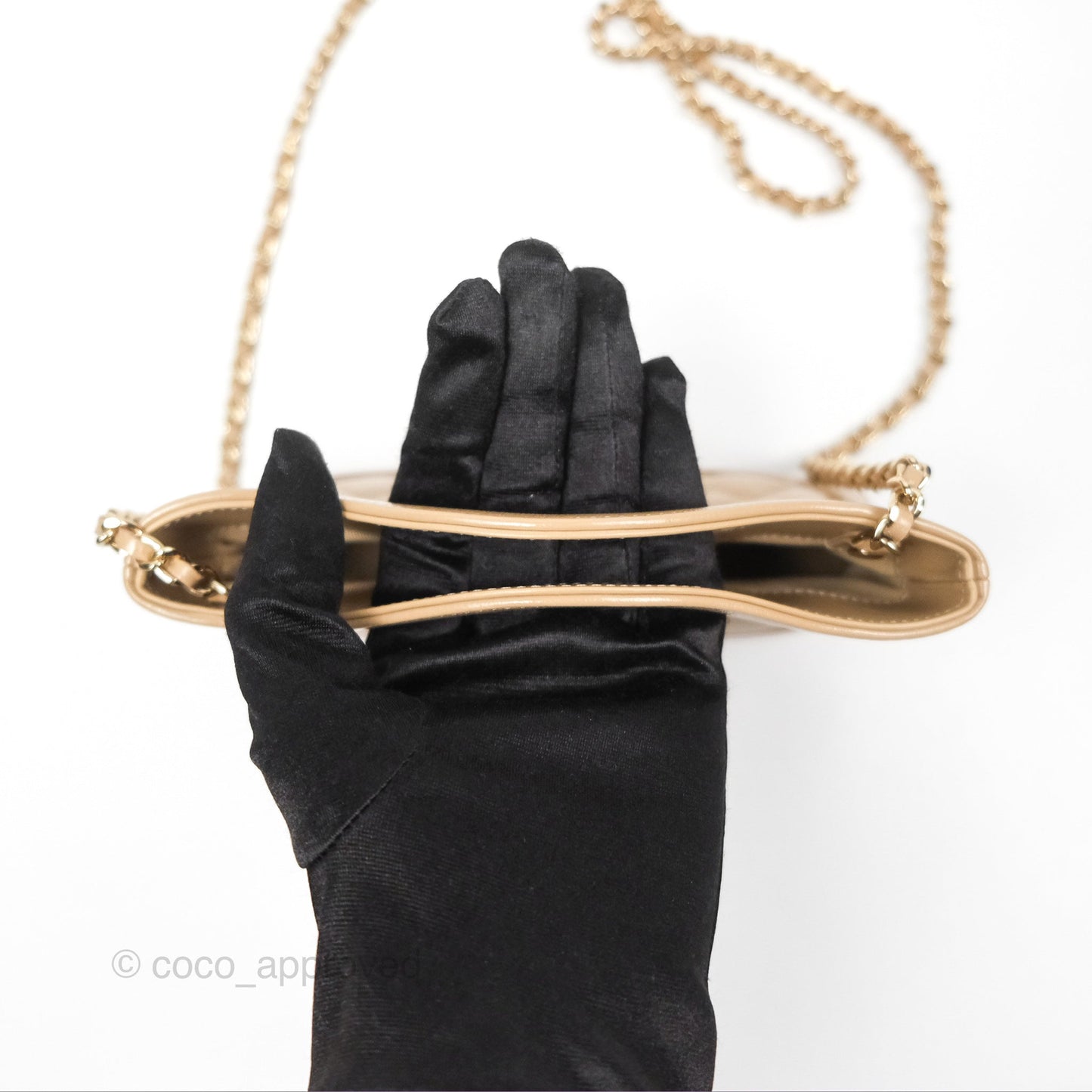 Chanel Nano 31 Beige Shiny Calfskin Gold Hardware