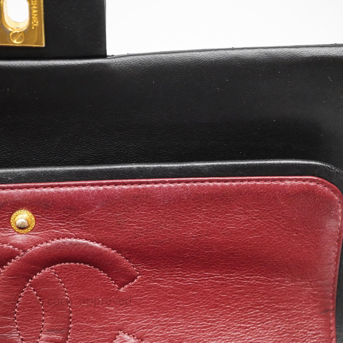Chanel Vintage Medium Classic Flap Black Lambskin 24K Gold Hardware