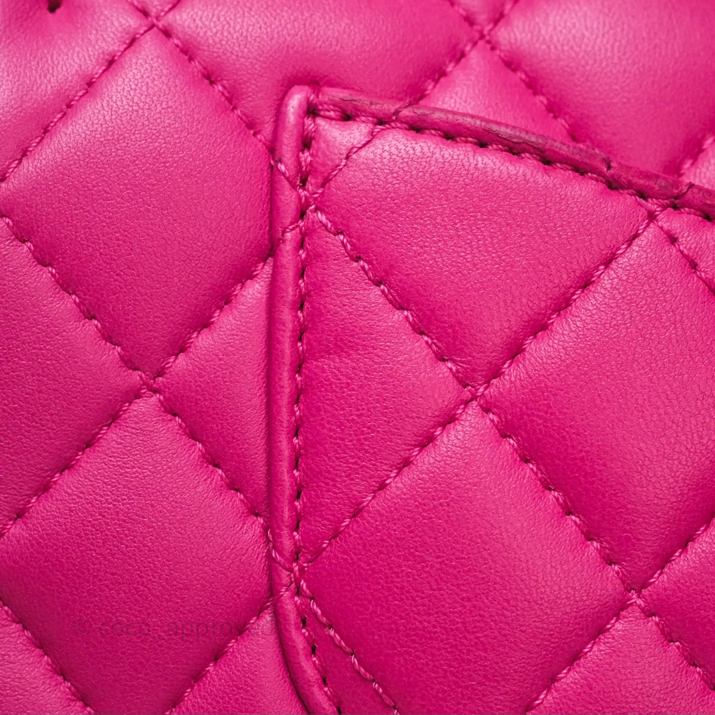 Chanel Quilted Mini Mademoiselle Chic Flap Dark Pink Lambskin Aged Gold Hardware