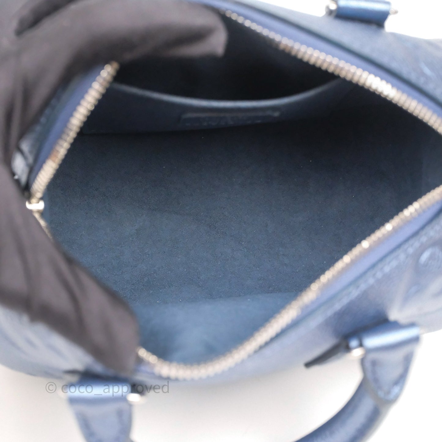 Louis Vuitton Speedy Bandoulière 20 Monogram Empreinte Navy