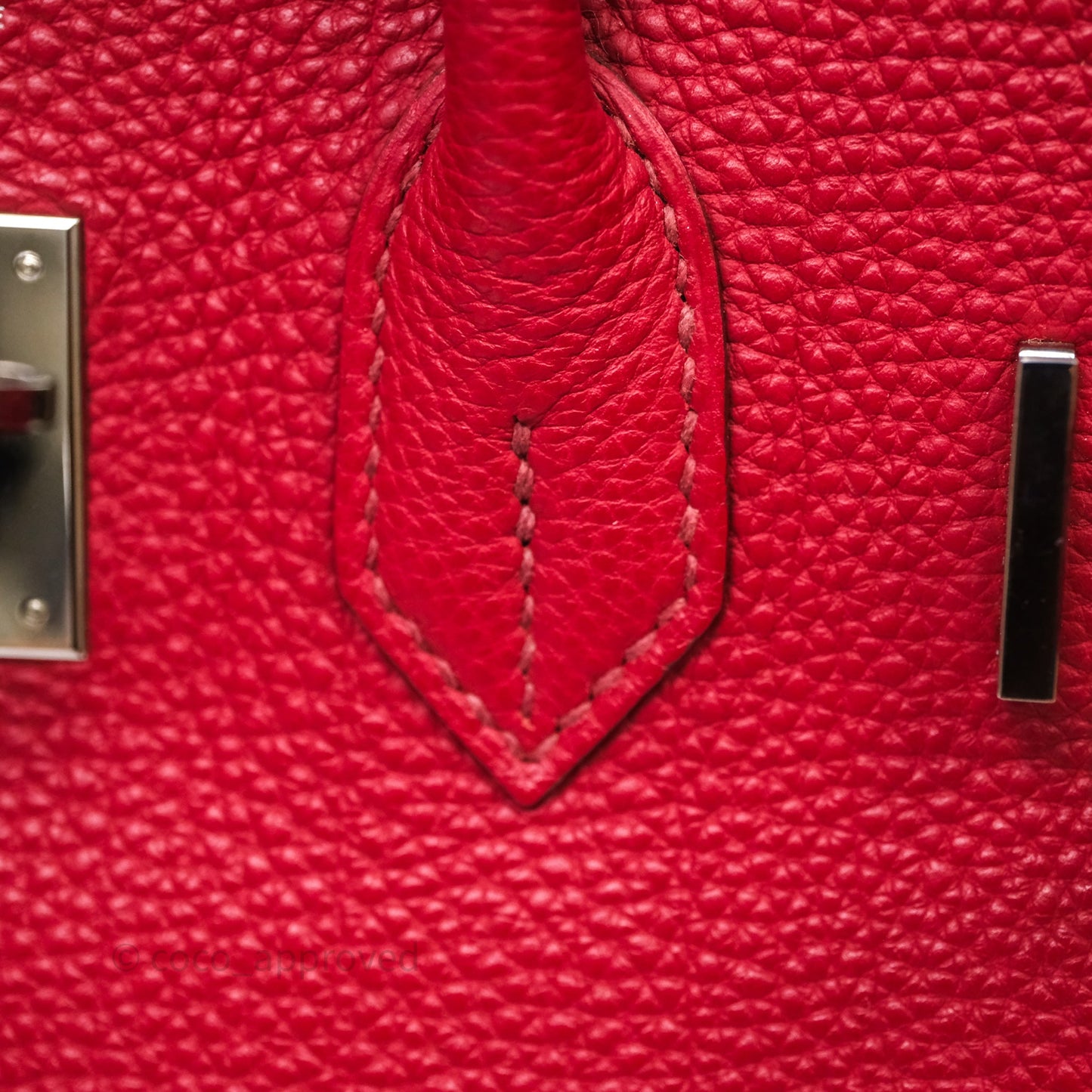 Hermès Birkin 30 Rouge Togo Palladium Hardware