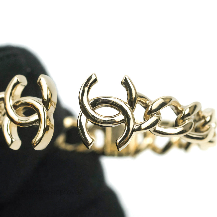 Chanel CC Chain Bracelet Gold Tone 22C
