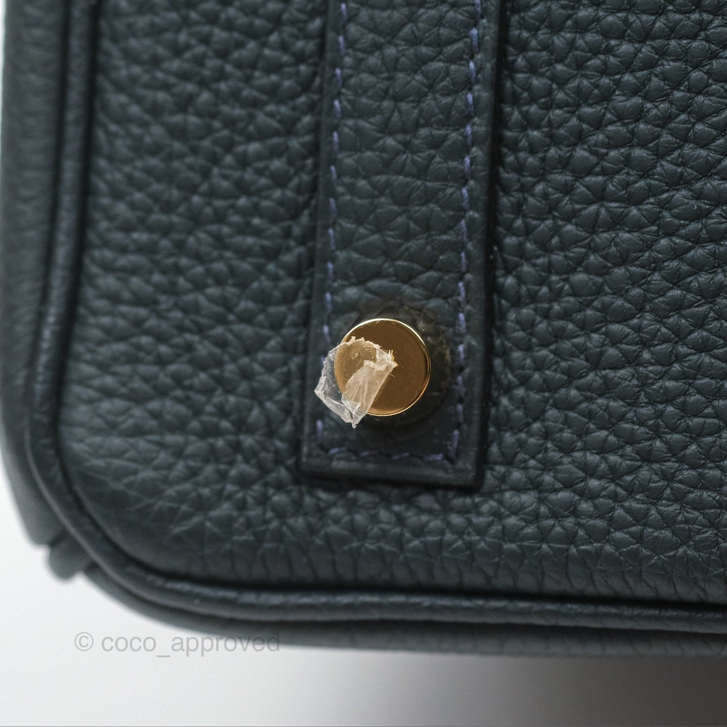 Hermès Birkin 25 Retourne Vert Rousseau V0 Togo Gold Hardware