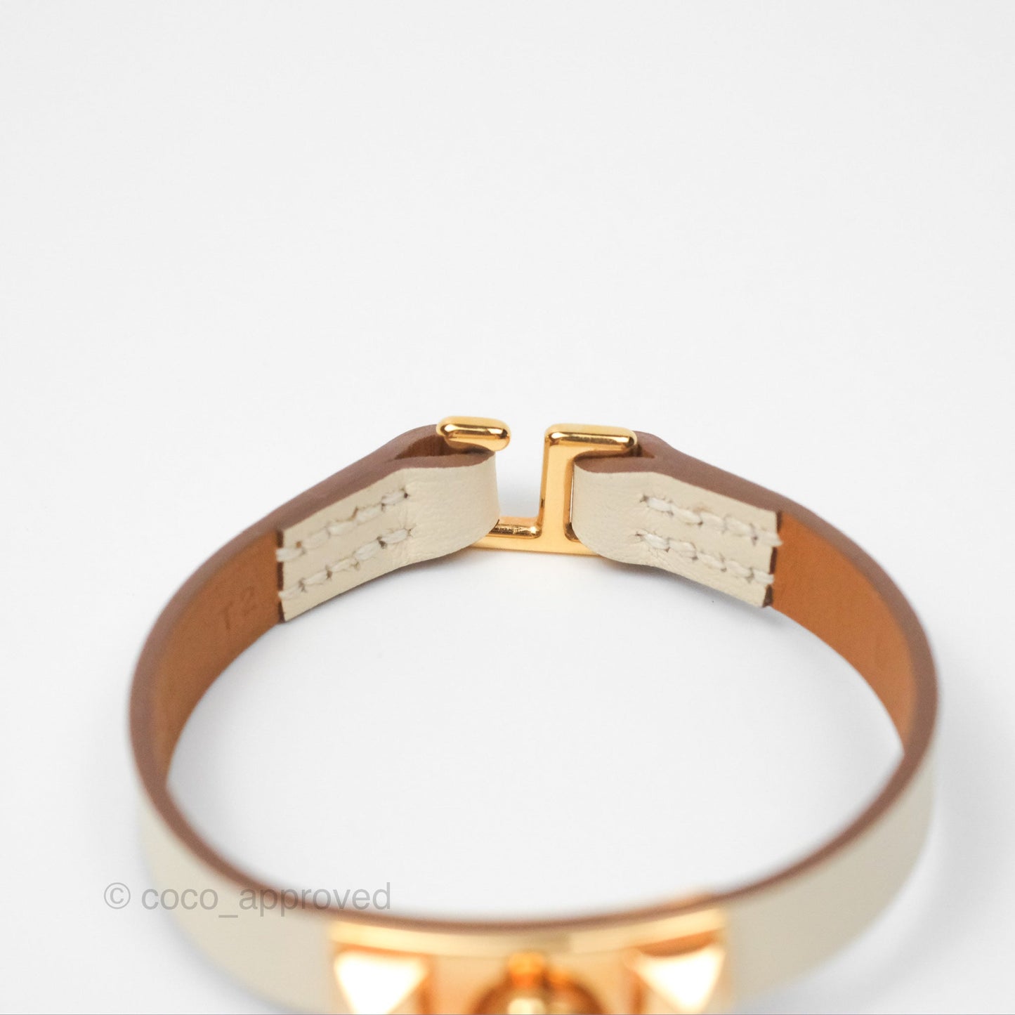Hermès Rivale Mini Bracelet Nata Swift Rose Gold Hardware