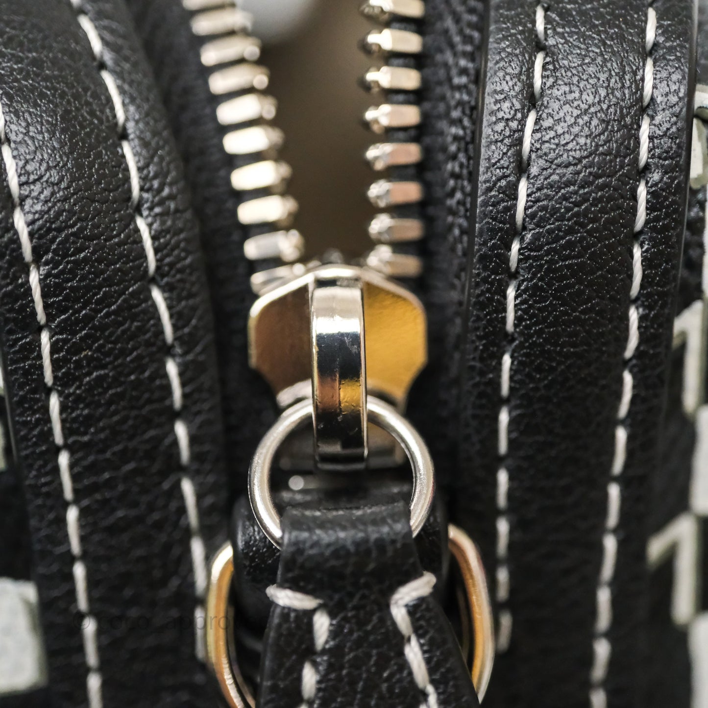 Moynat X Kasing Lung 48H Mini M Labubu Bag Black Canvas Sliver Hardware