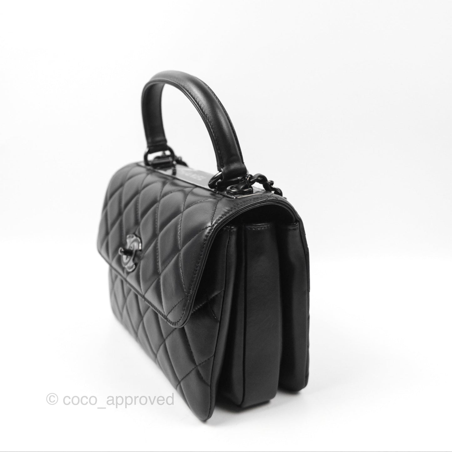 Chanel Small Trendy CC So Black Lambskin