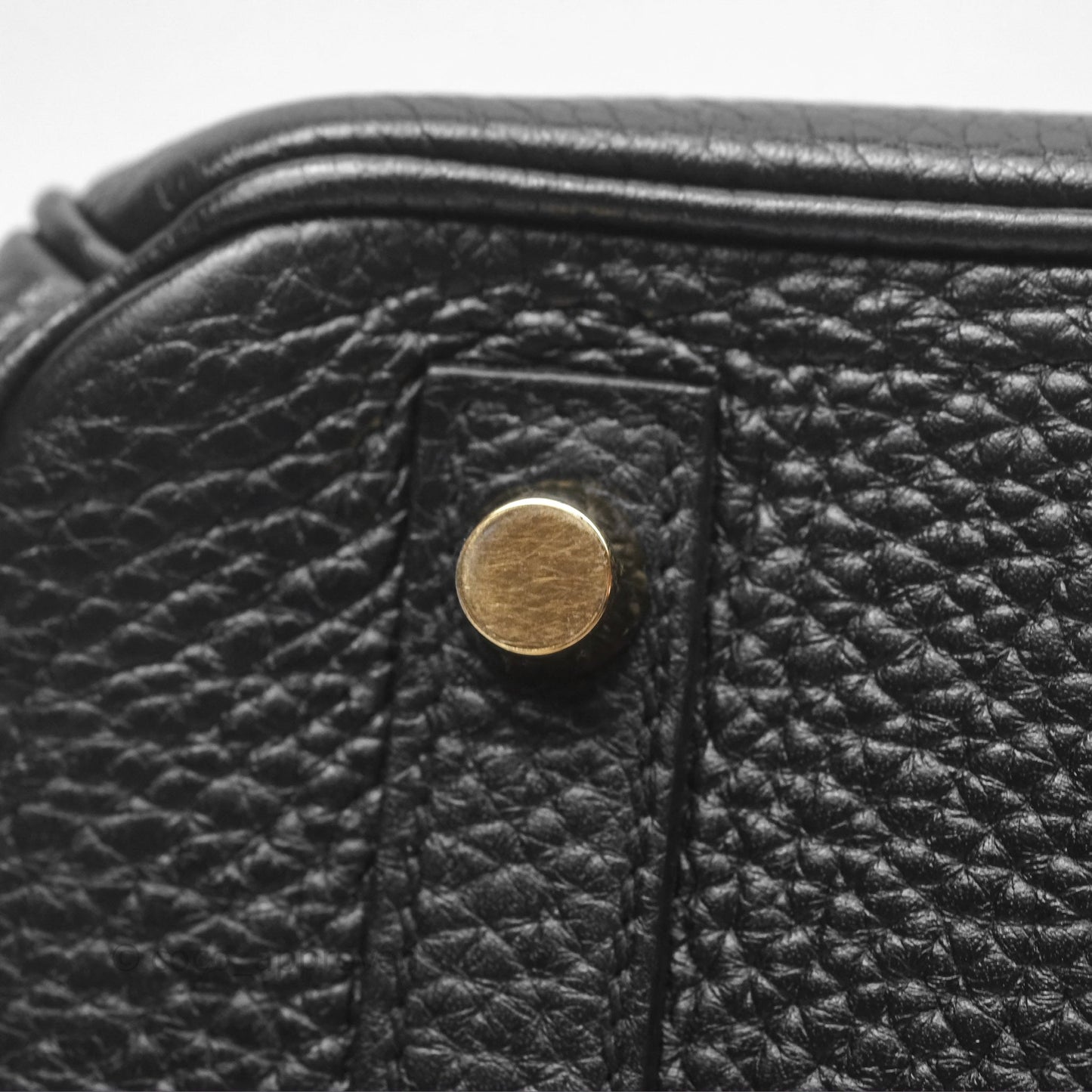Hermès Birkin 30 Retourne Noir 89 Clemence Gold Hardware