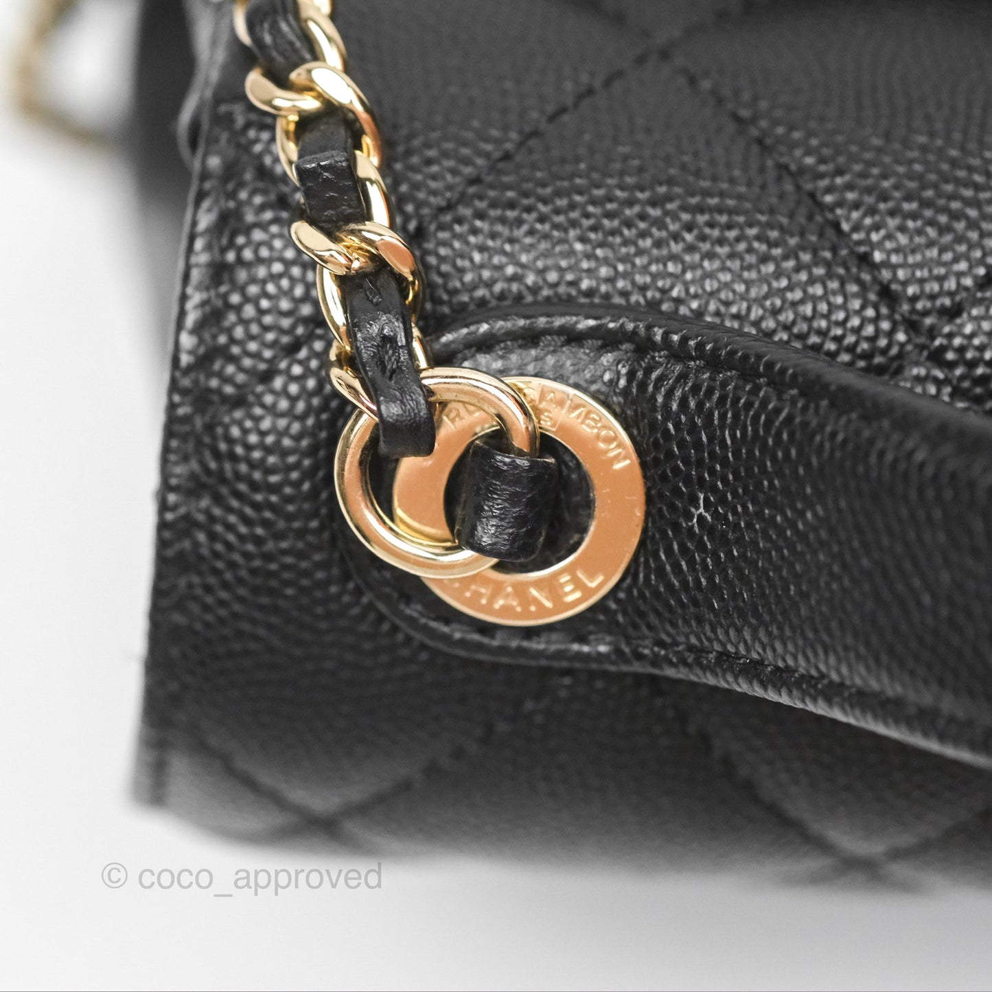 Chanel Quilted Small Business Affinity Flap Black Caviar Gold Hardware