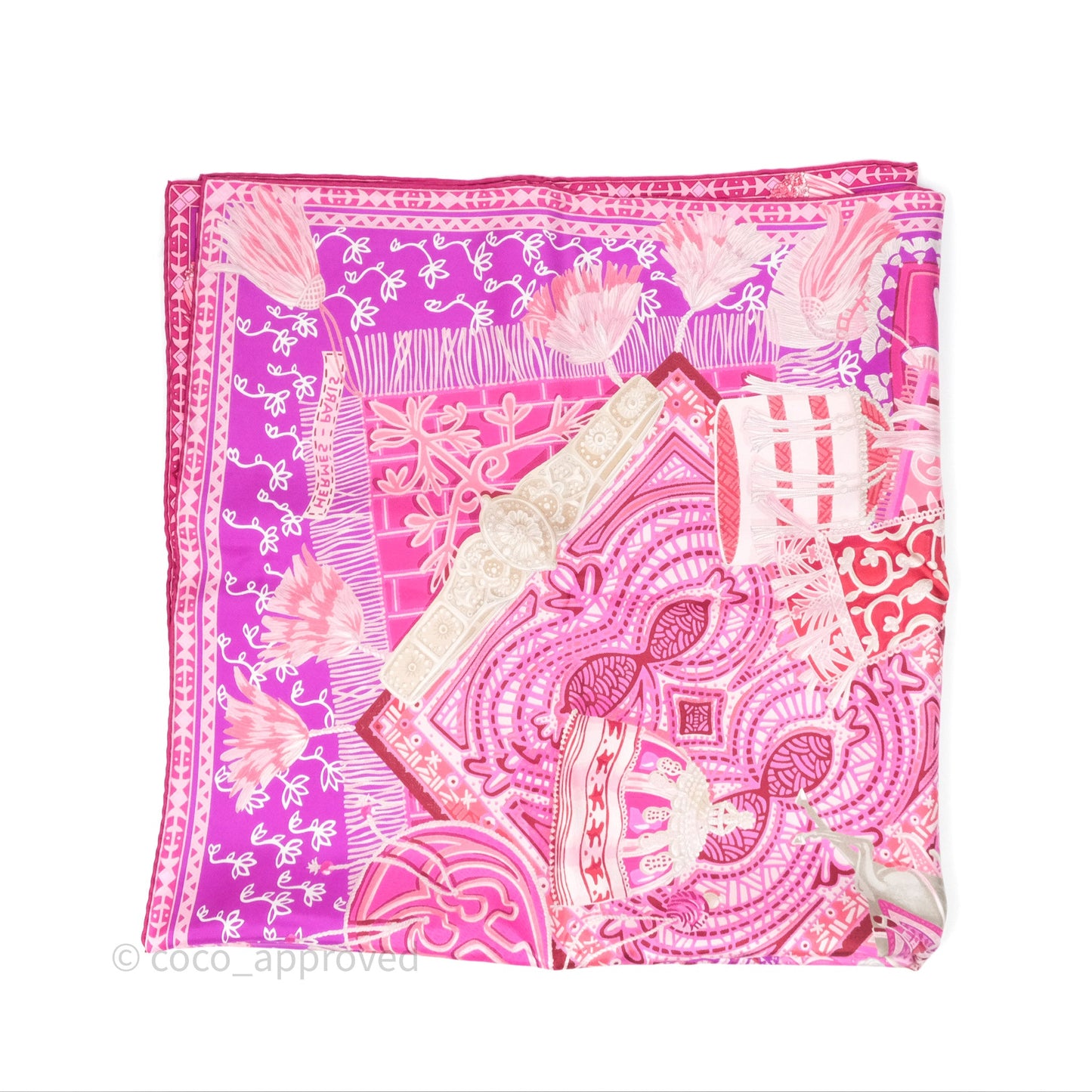 Hermès Cavaliers du Caucase Silk Scarf 90