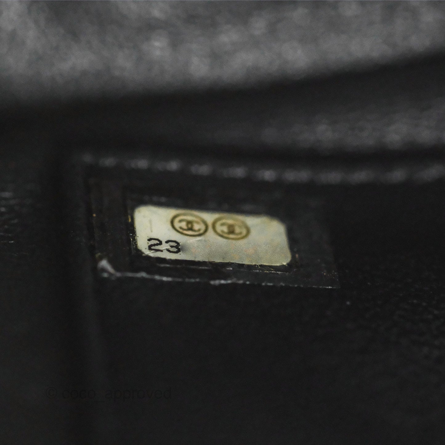 Chanel Quilted Small CC Filigree Flap Beige Black Caviar