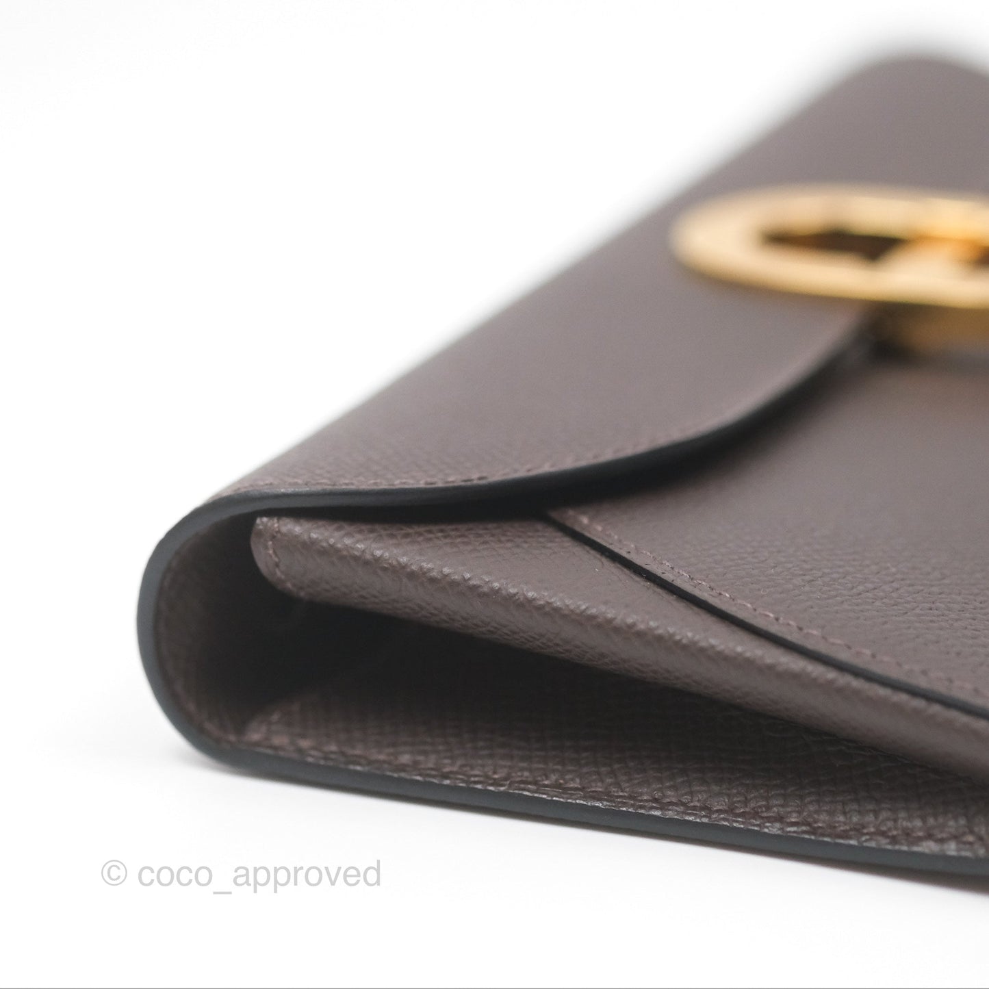 Hermès Maillon To Go Epsom Ebene 46 Gold Hardware