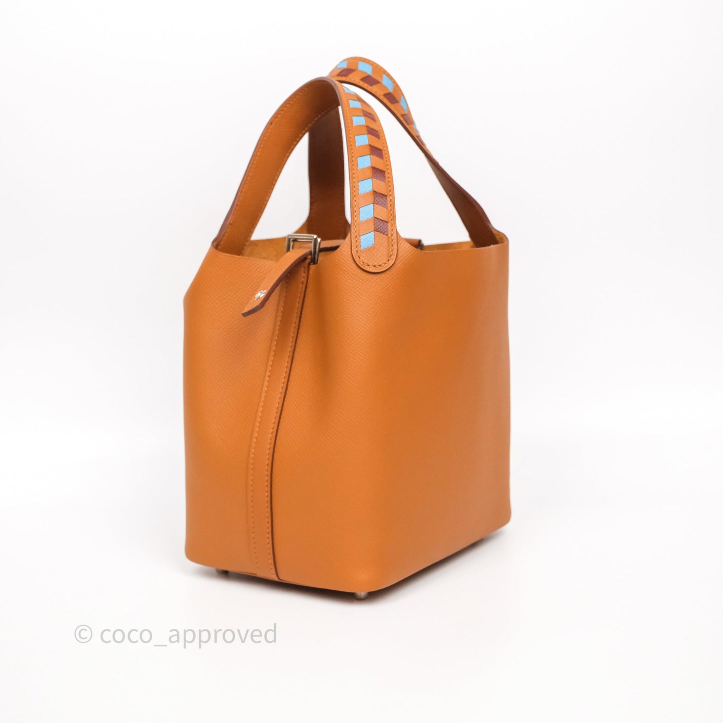 Hermès Picotin 18 Tressage Gold Epsom Palladium Hardware