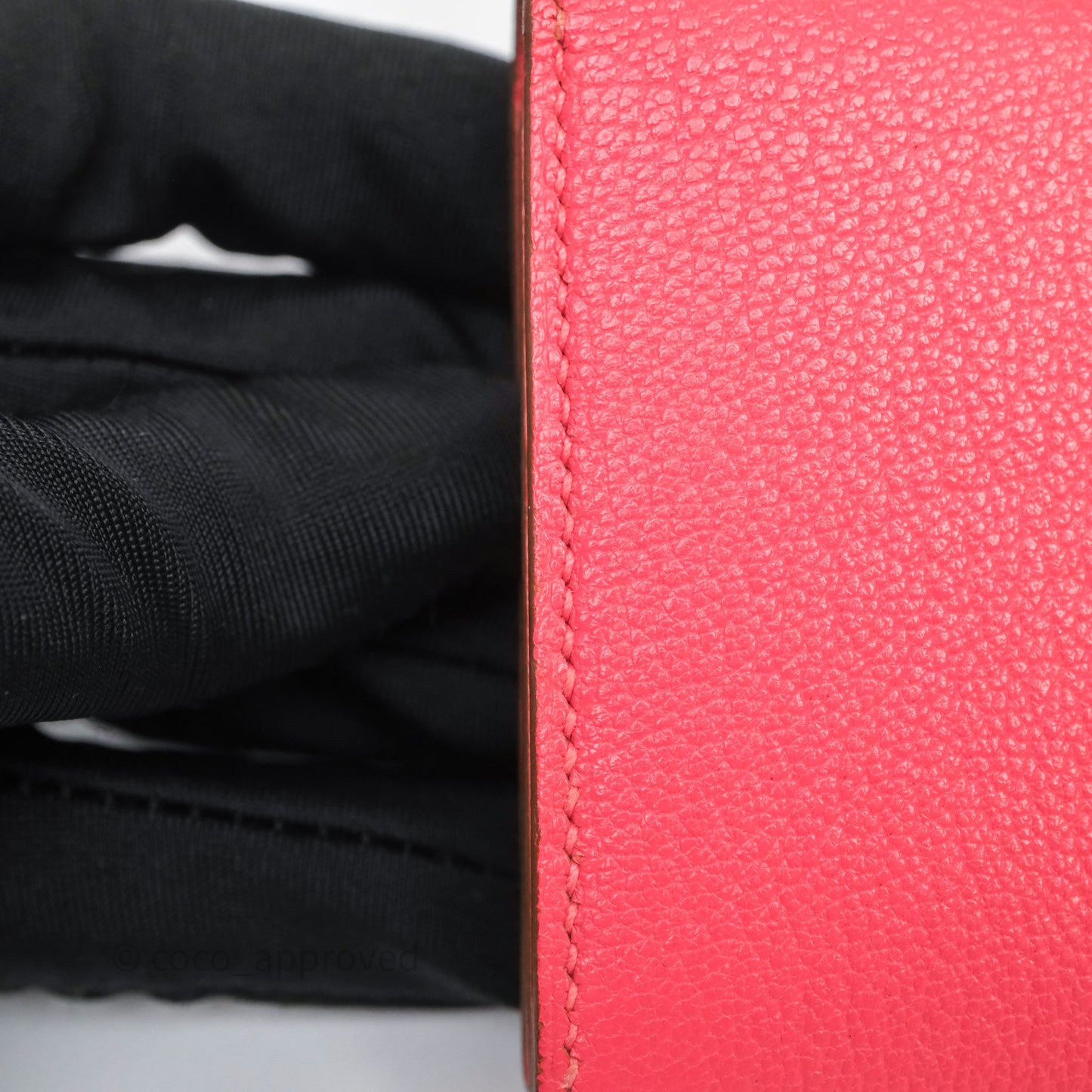 Hermès Bearn Mini Wallet Rose Lipstick U5 Chevre Mysore Gold Hardware