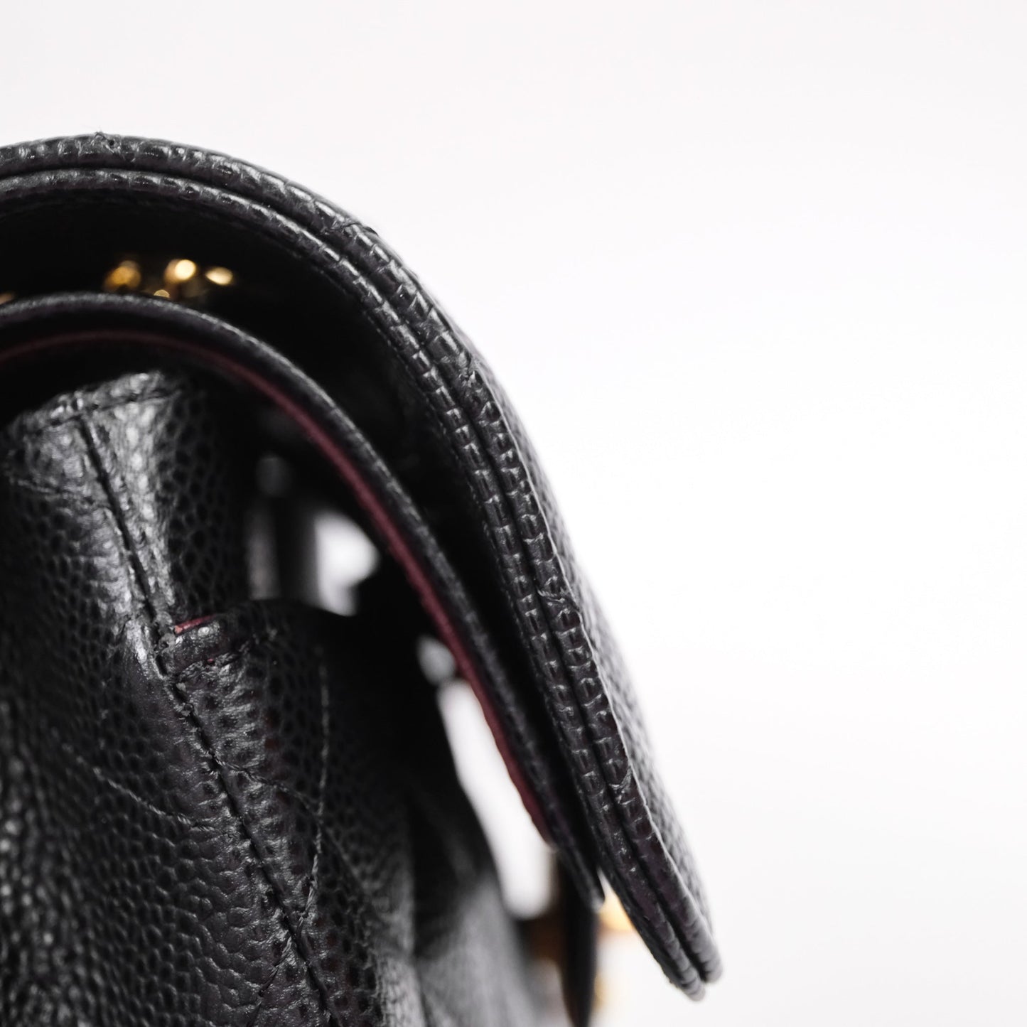 Chanel Small S/M Classic Flap Quilted Black Caviar Gold Hardware
