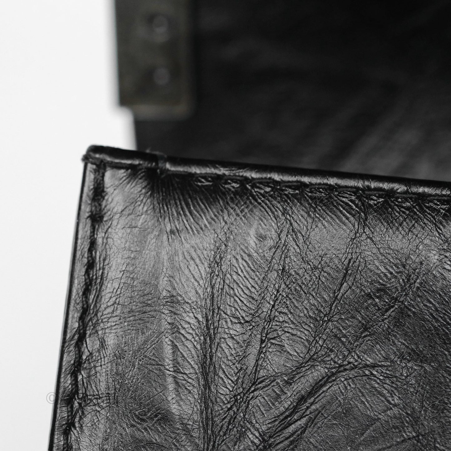 Chanel Small Chain Around Boy Quilted Black Aged Calfskin Ruthenium Hardware