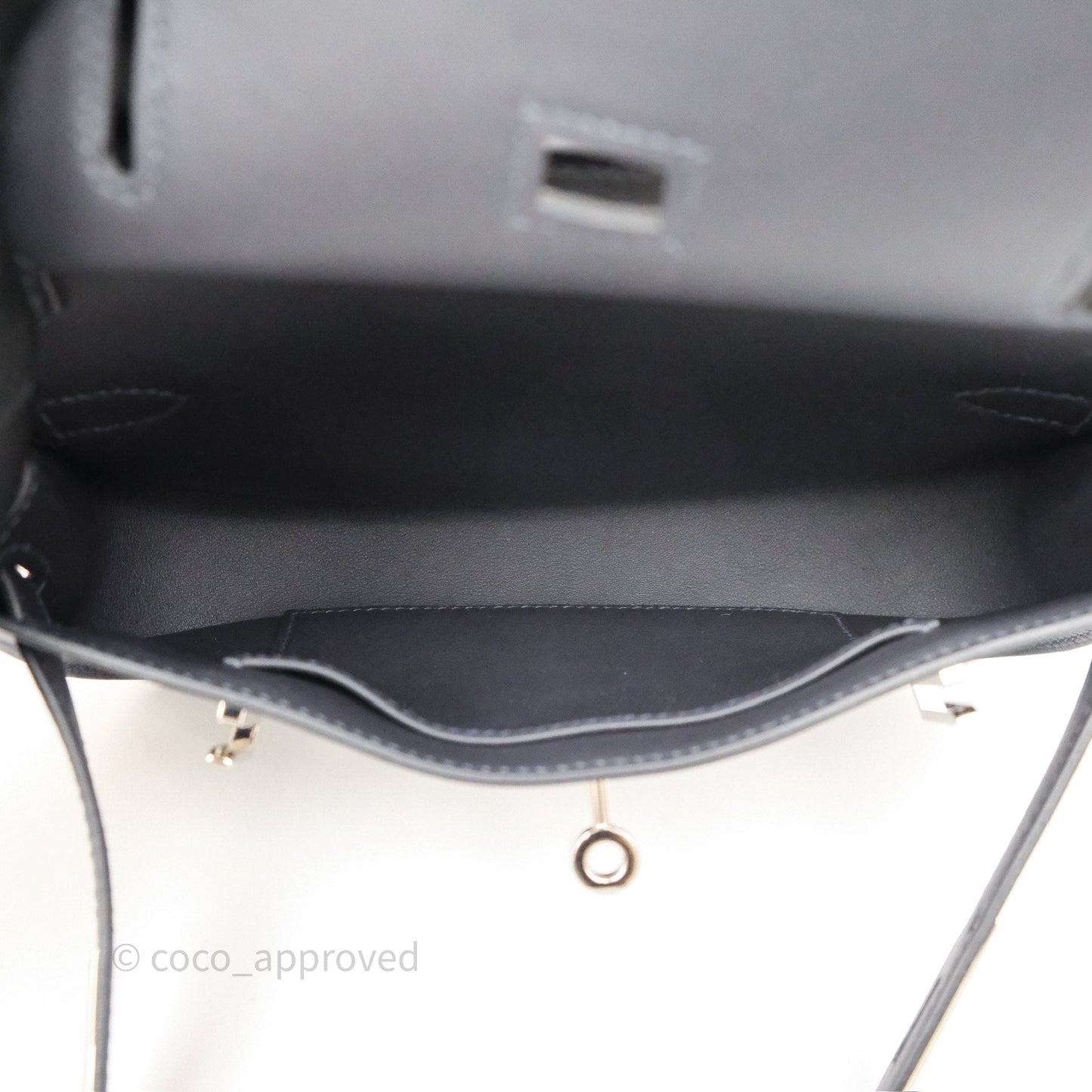 Hermès Mini Jypsiere Caban 3Y Swift Palladium Hardware