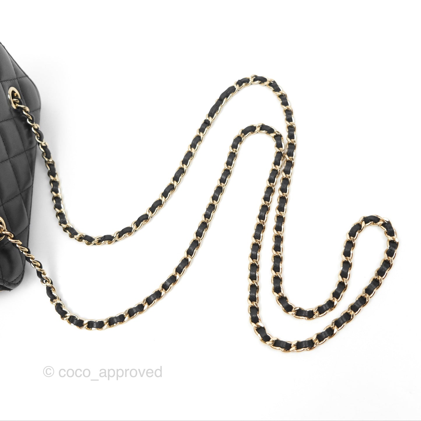 Chanel Vanity Rectangular Black Lambskin Gold Hardware