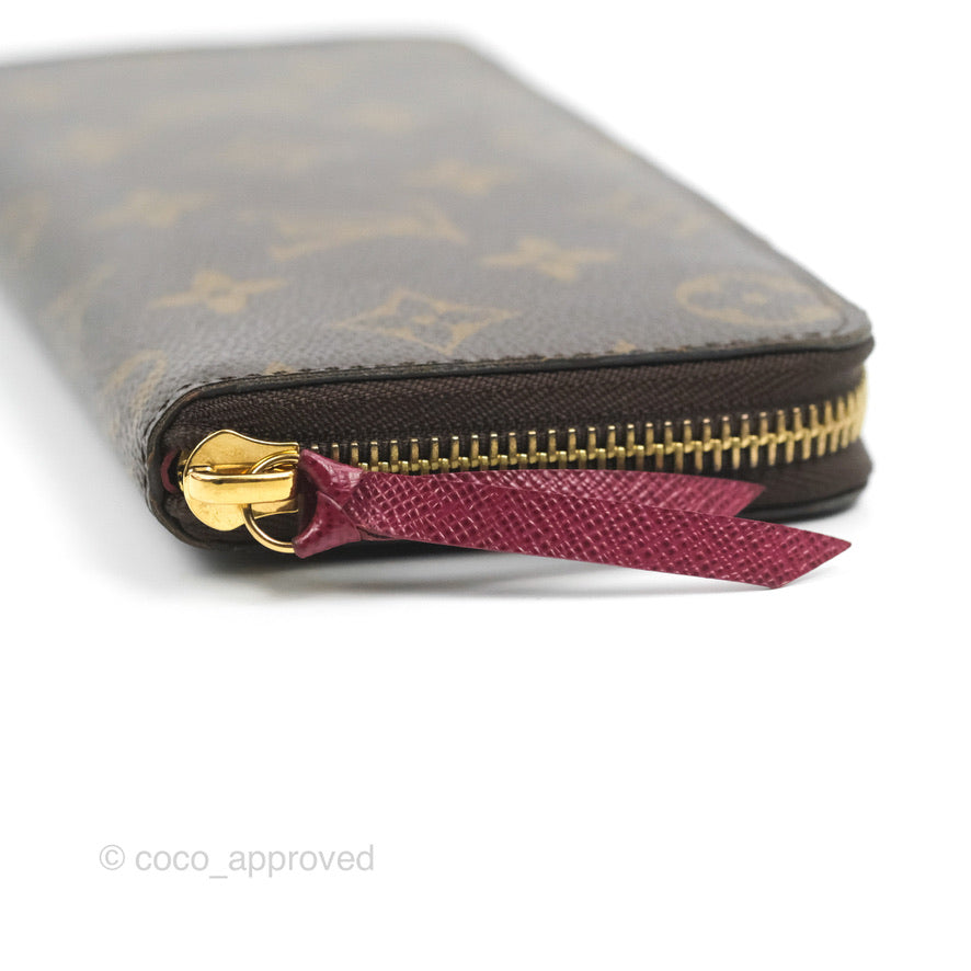 Louis Vuitton Clémence Wallet Monogram Canvas Fuchsia