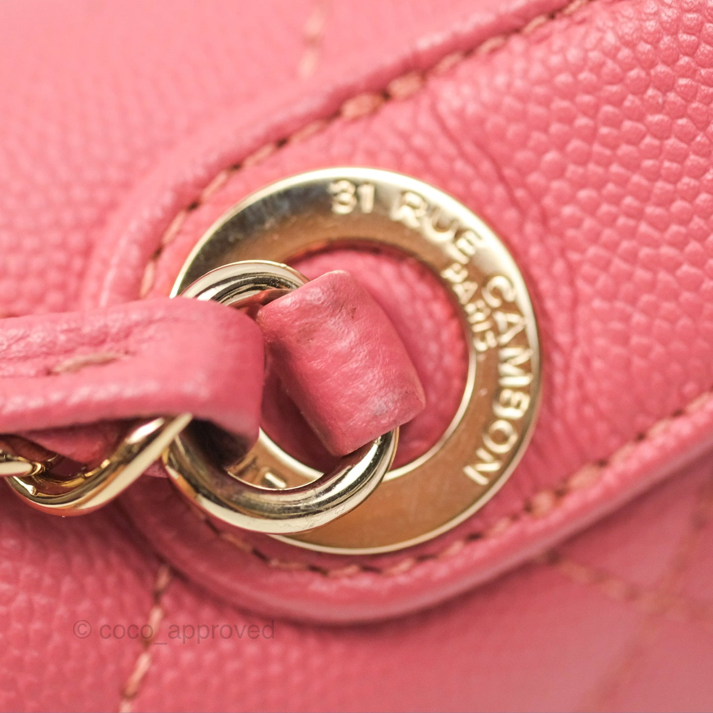 Chanel Quilted Medium Business Affinity Flap Pink Caviar Gold Hardware