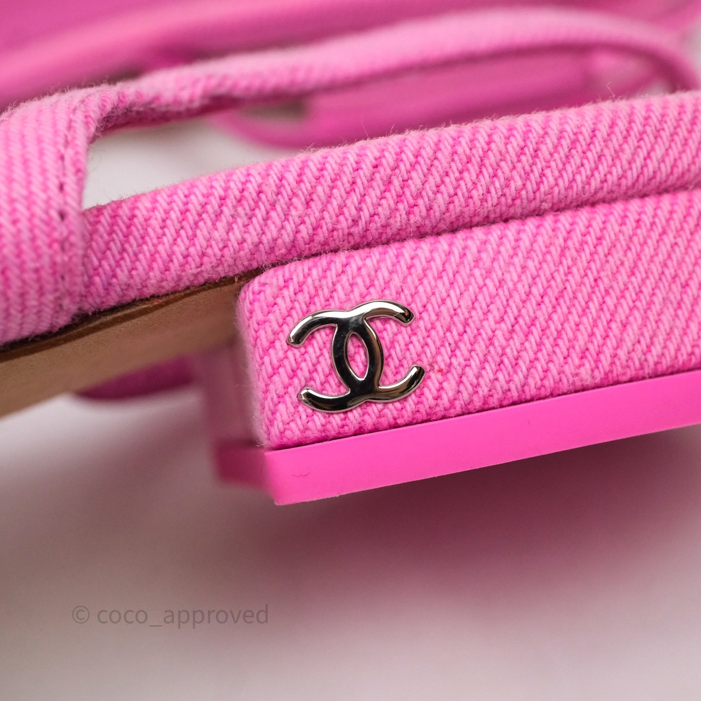 Chanel Classic Slingback Flats Pink Size 38.5