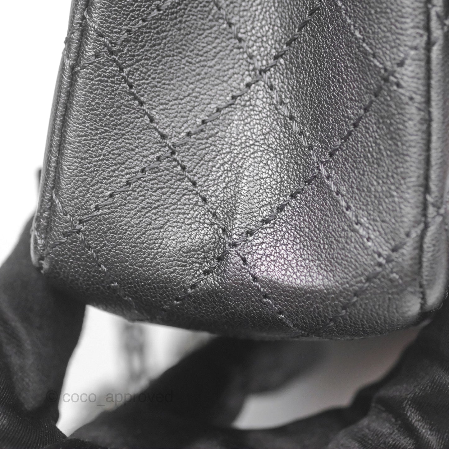 Chanel Mini Reissue 224 Dark Grey Grained Calfskin Ruthenium Hardware