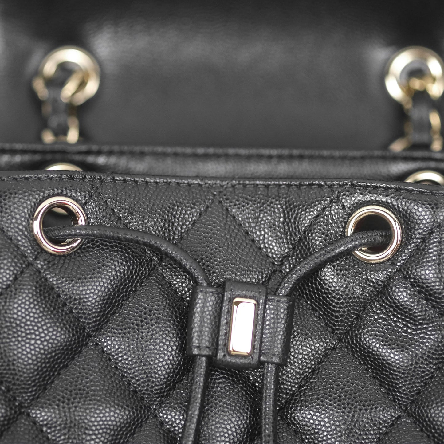 Chanel Mini Urban Spirit Backpack Black Caviar Gold Hardware 23S