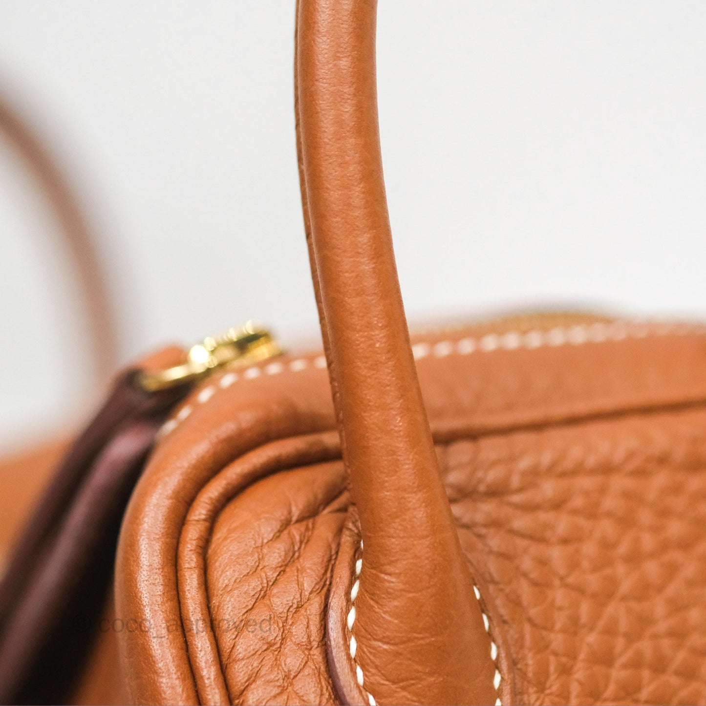 Hermès Mini Lindy 20 Gold Clemence Gold Hardware