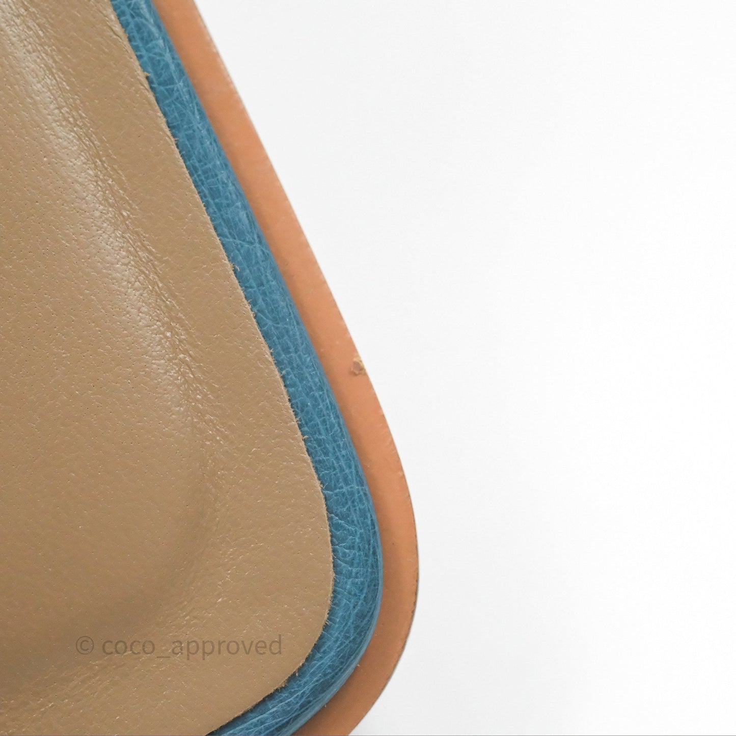 Hermès Oran Sandals in Blue Cobalt Ostrich Size 37