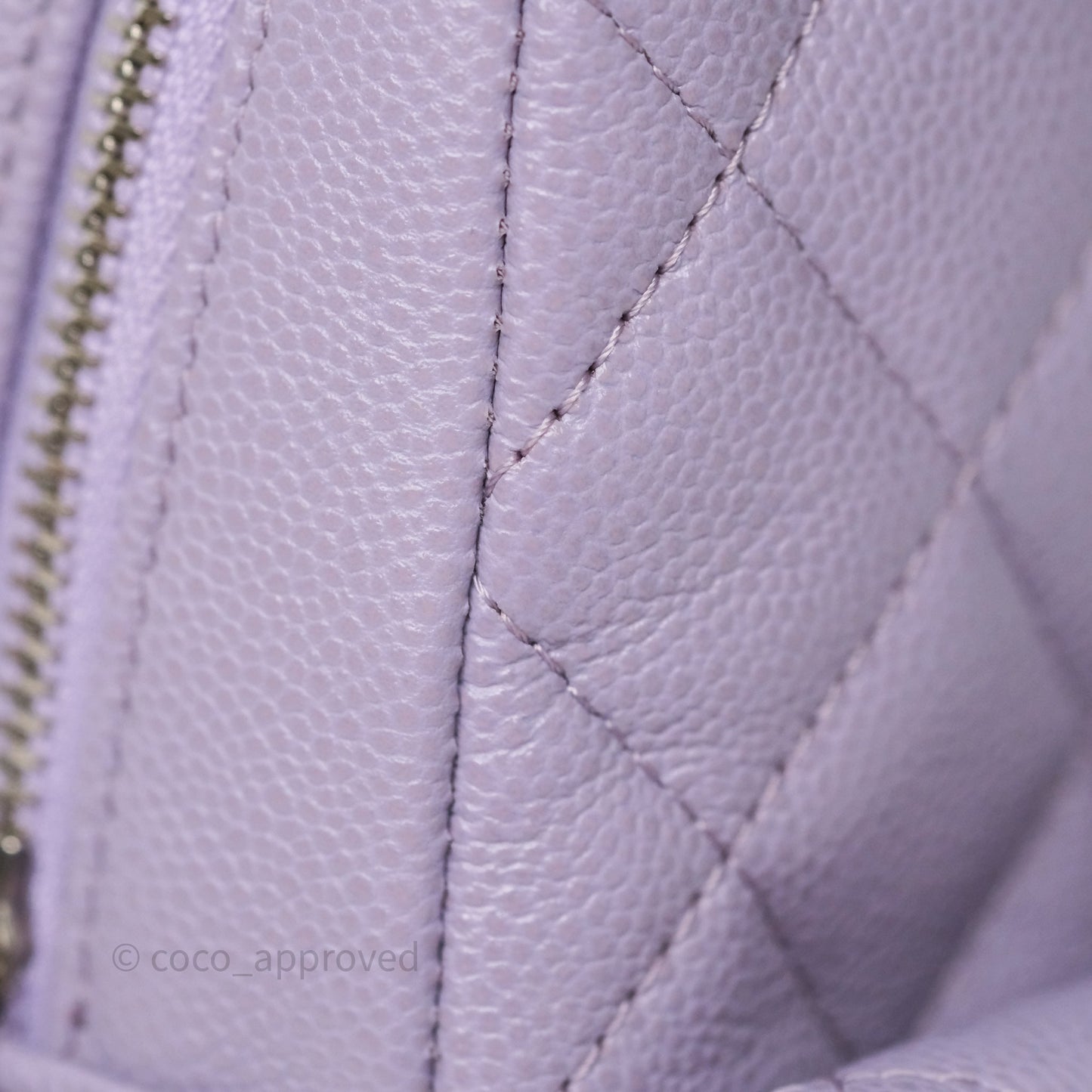 Chanel Classic Mini Backpack Lilac Caviar Silver Hardware