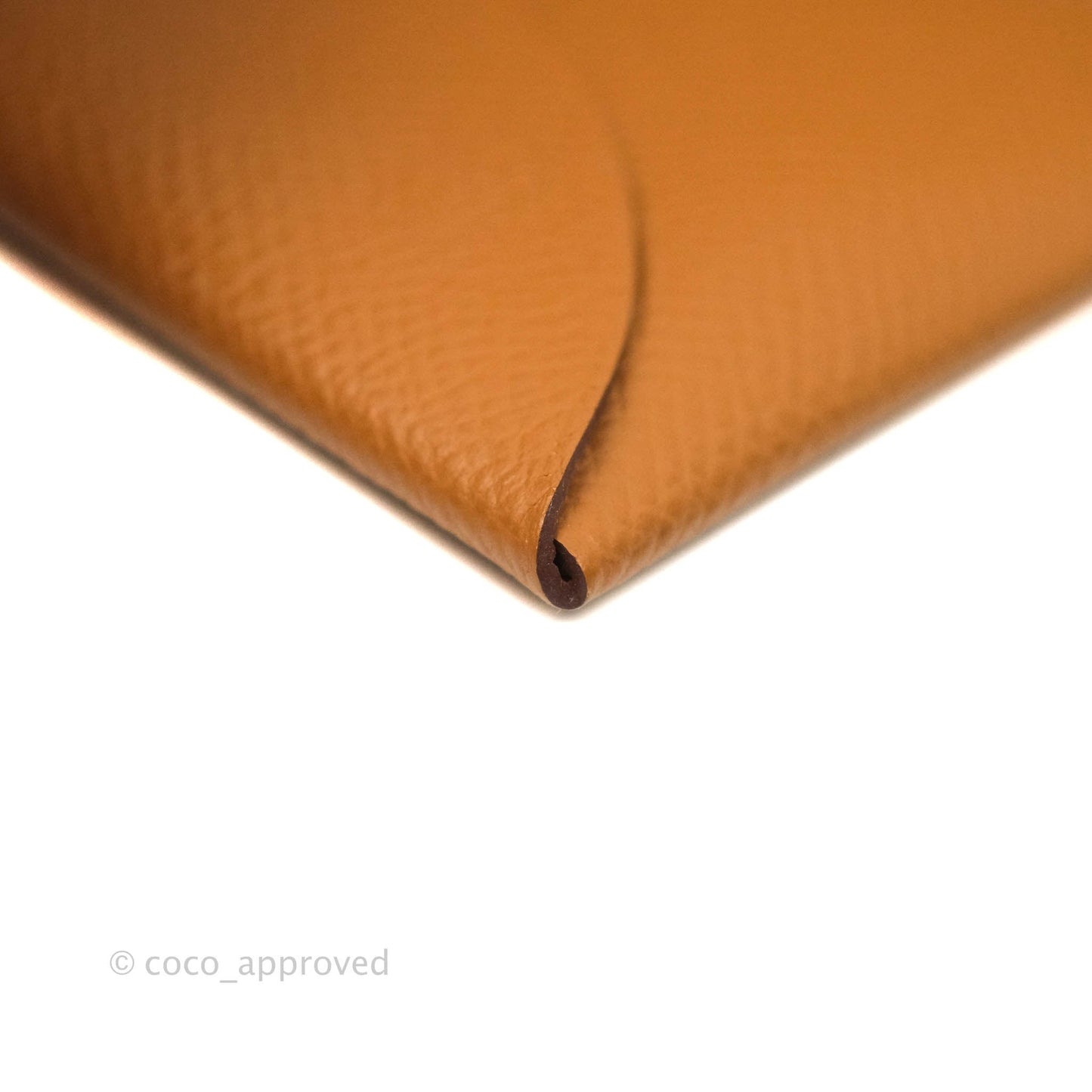 Hermès Calvi Cad Holder Epsom Gold