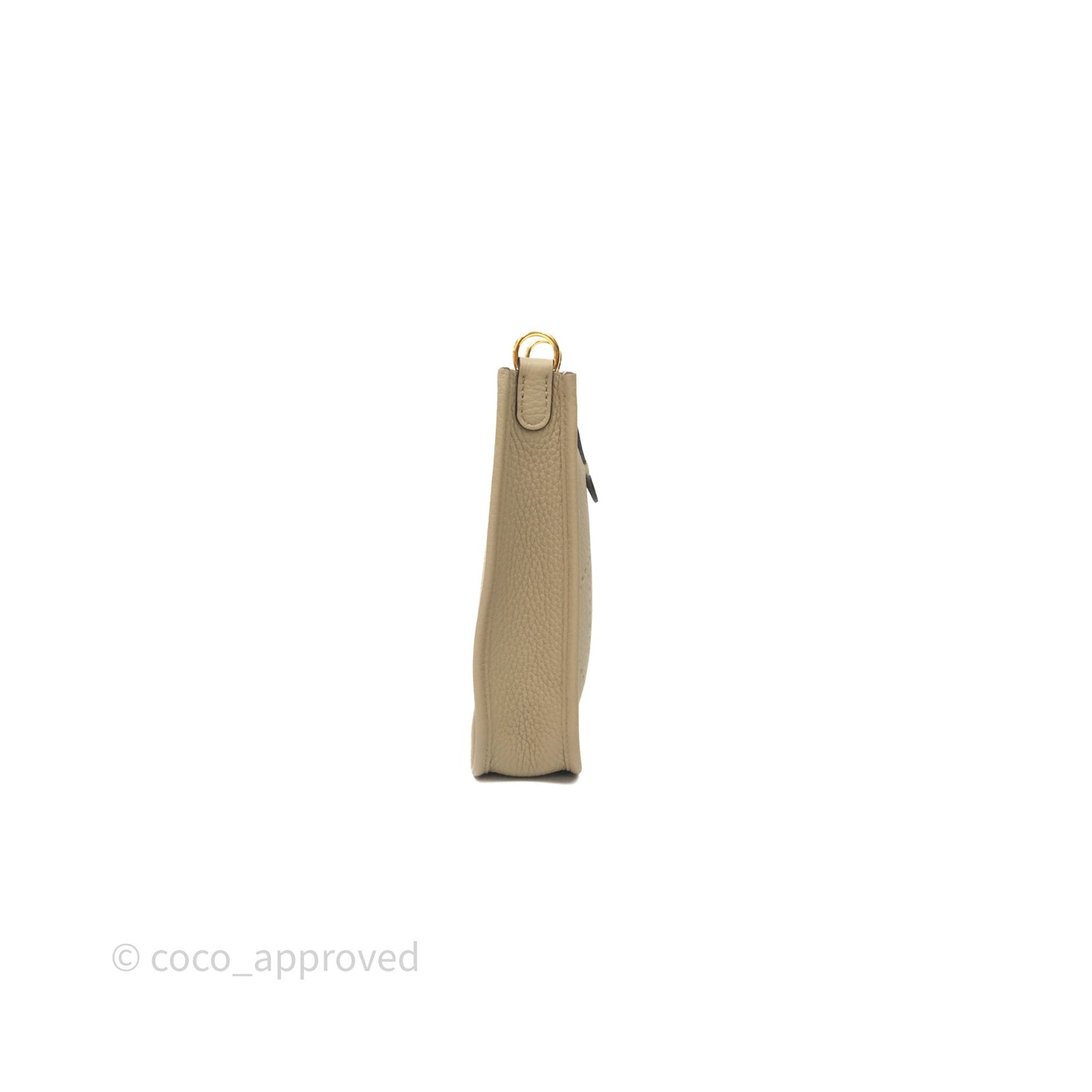 Hermès Mini Evelyne 16 Beige Marfa 8Q Clemence Gold Hardware