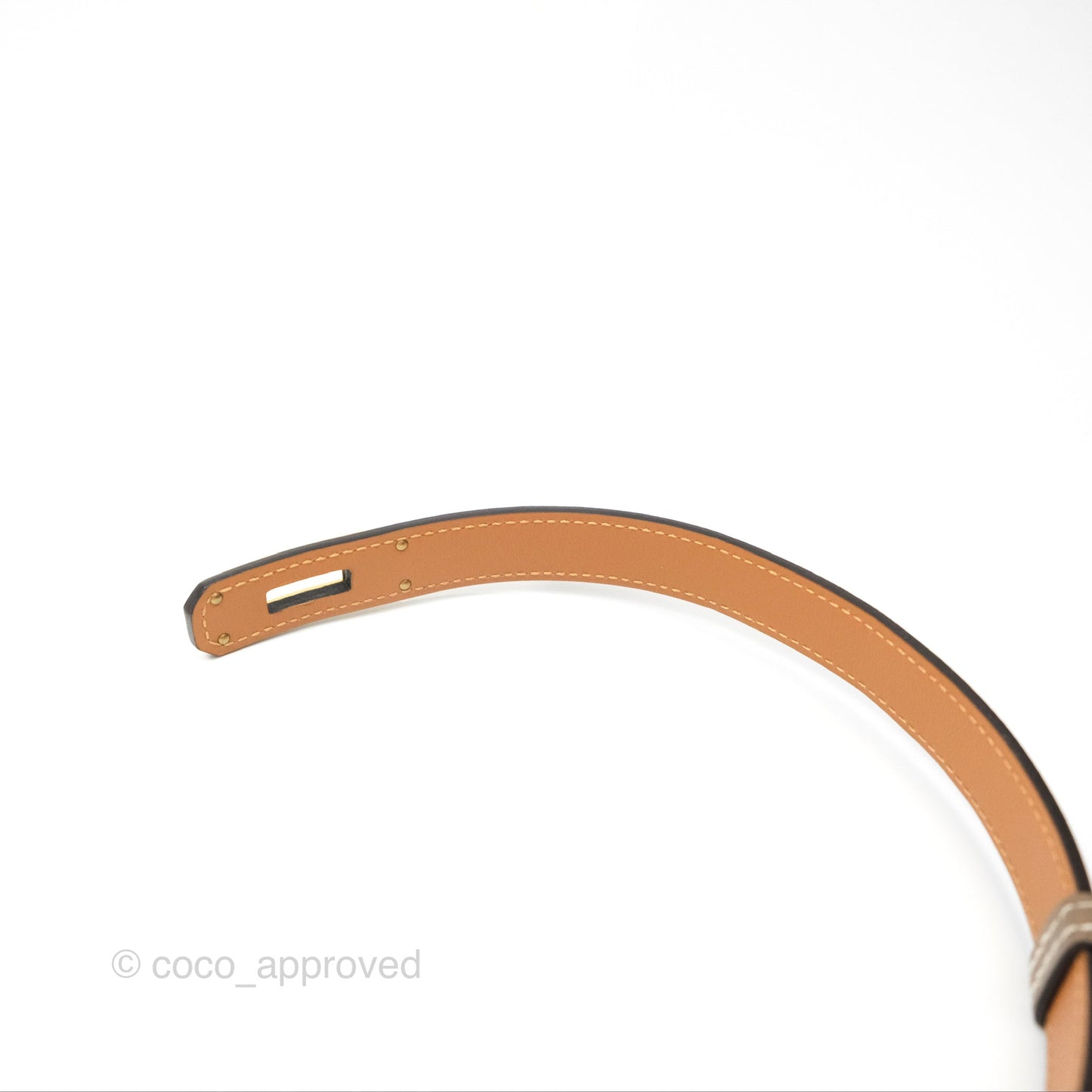 Hermès Epsom Kelly Buckle Belt Etoupe Gold Hardware