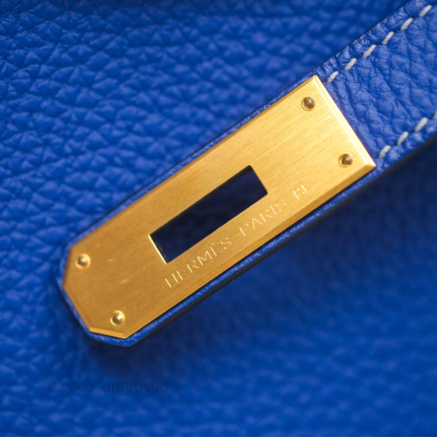 Hermès Birkin 30 Retourne HSS Blue Gris Clemence Brushed Gold Hardware